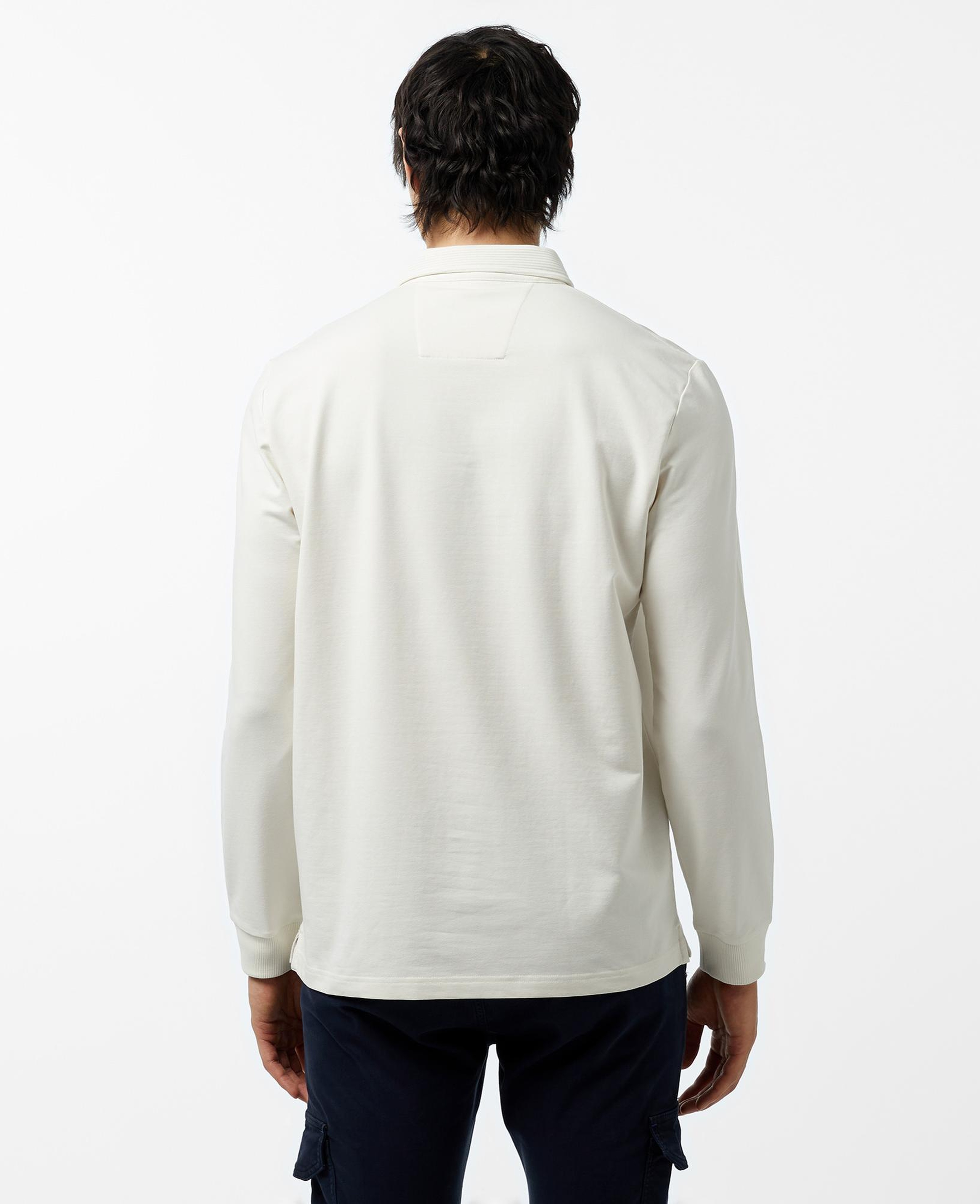 Nautica Erkek Kırık Beyaz Uzun Kollu Polo Yaka T-Shirt