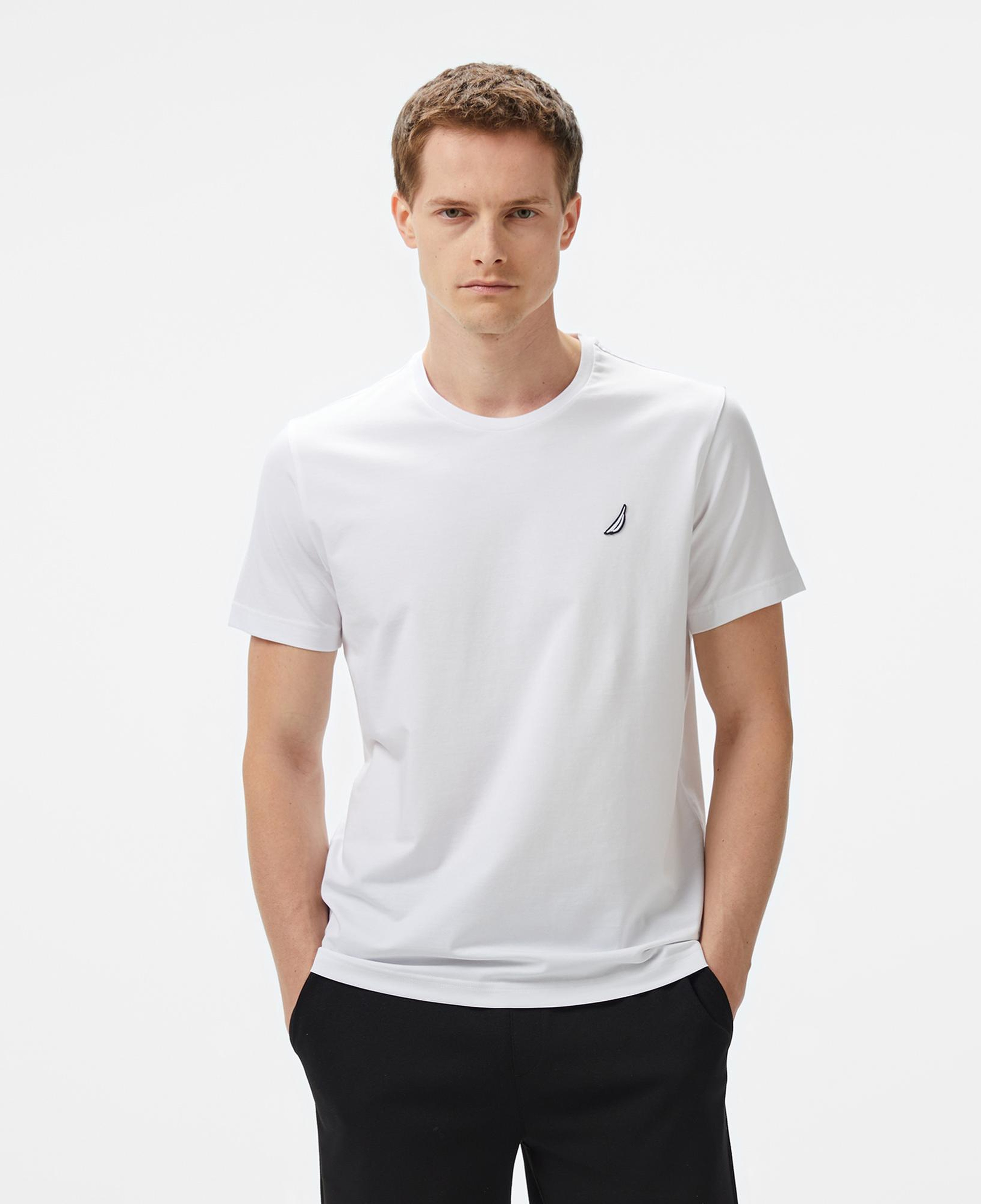 Nautica Erkek Beyaz Regular Fit T-Shirt