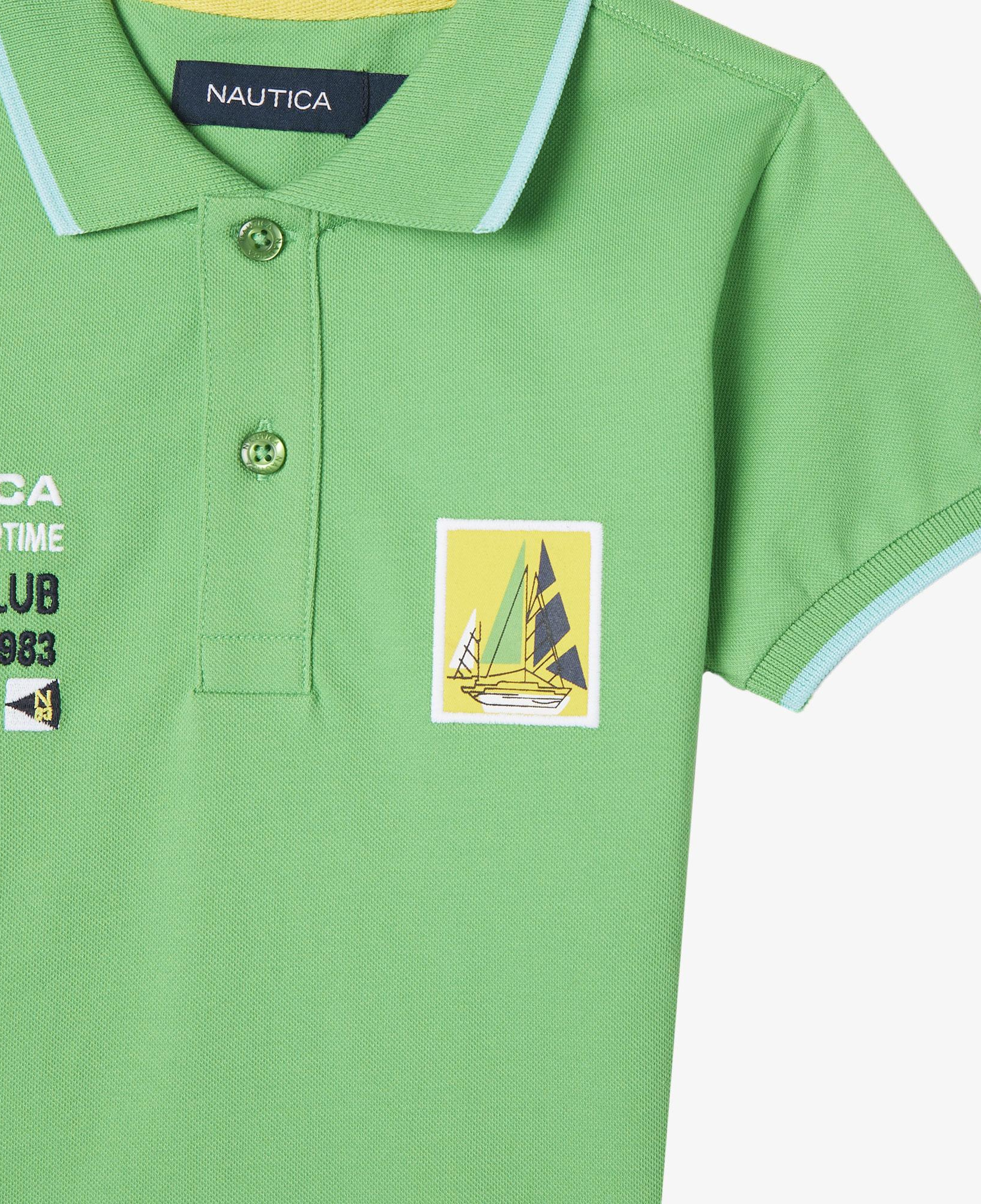 Nautica Erkek Çocuk Yeşil Regular Fit Polo Yaka T-Shirt