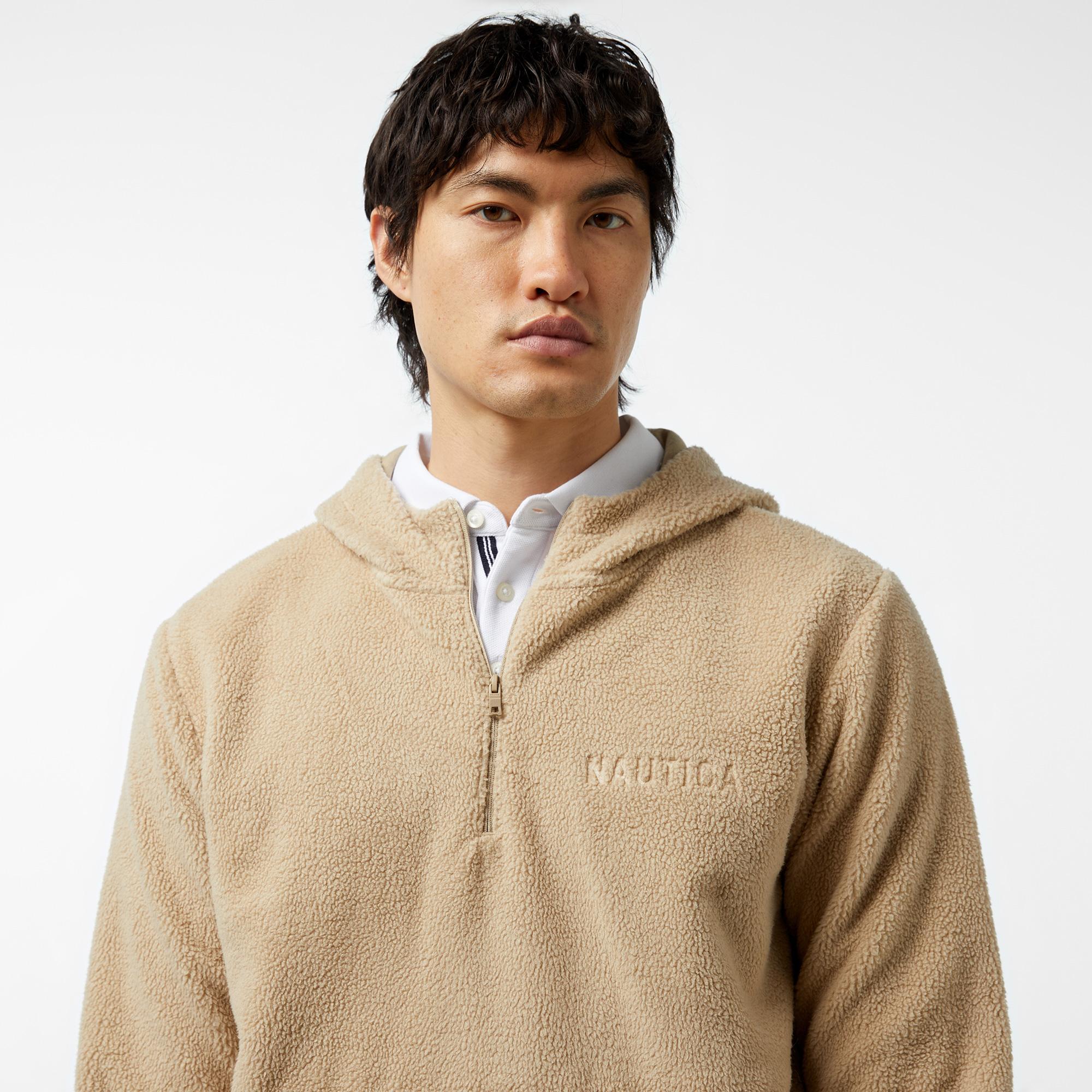 Nautica Erkek Bej Regular Fit Sweatshirt