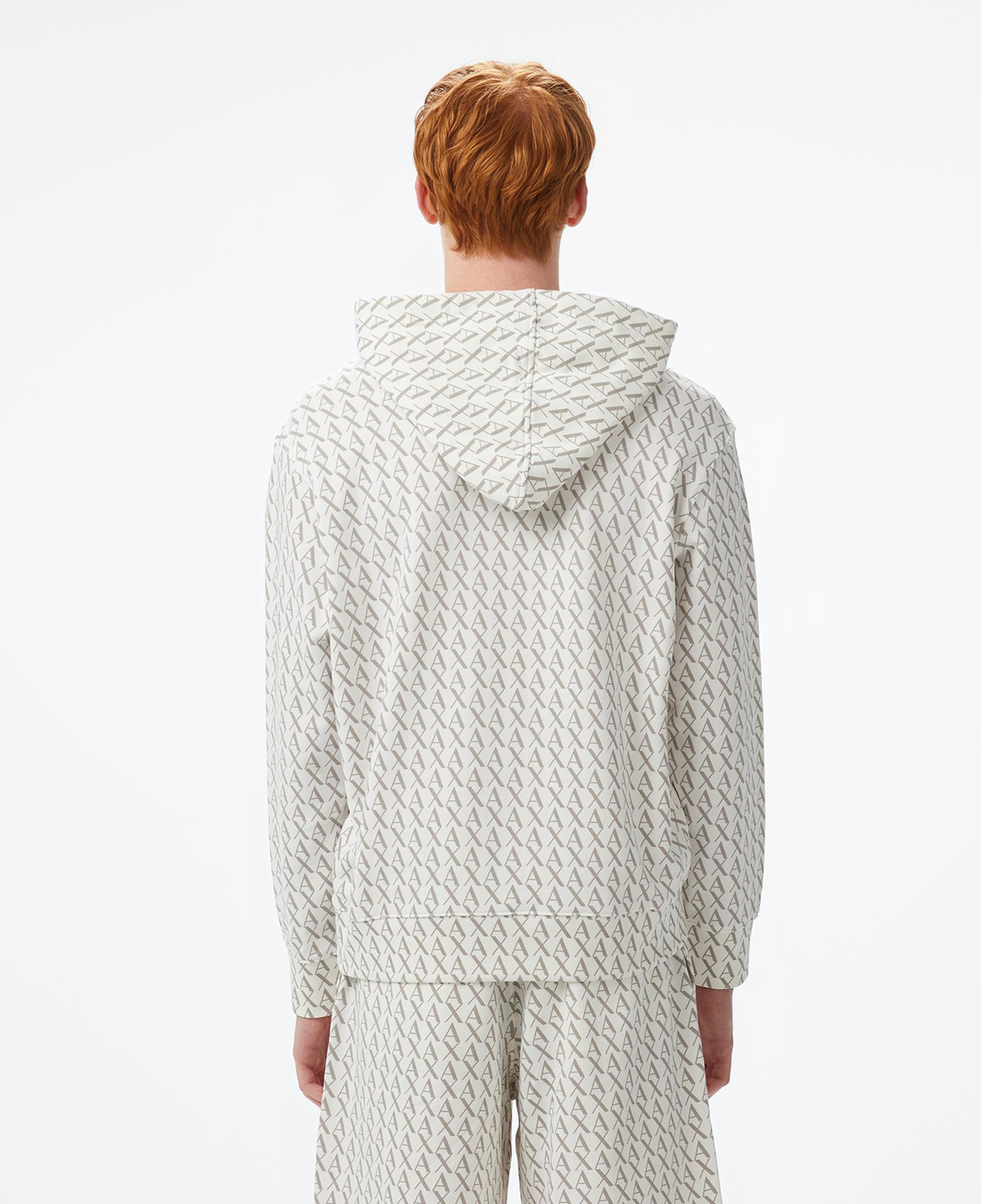 Armani Exchange Erkek Beyaz Kapüşonlu Sweatshirt