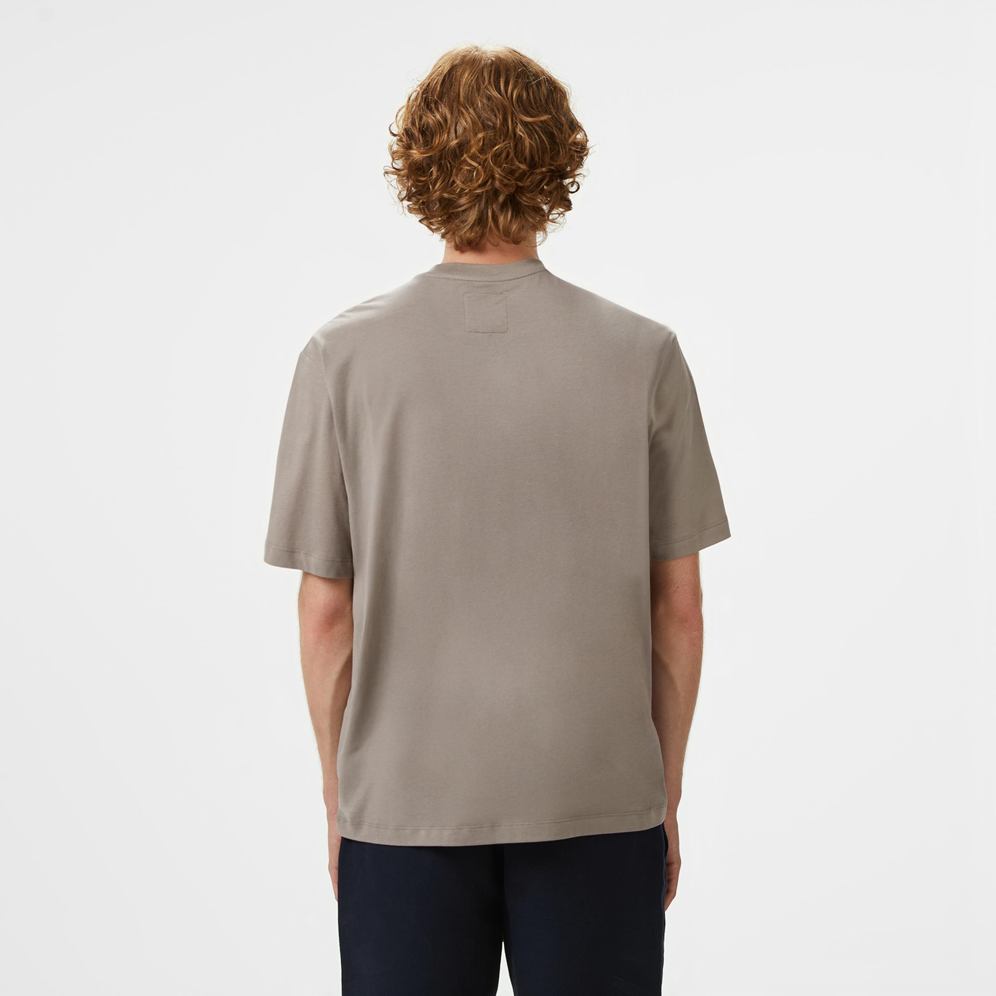 Armani Exchange Erkek Bej Bisiklet Yaka T-Shirt