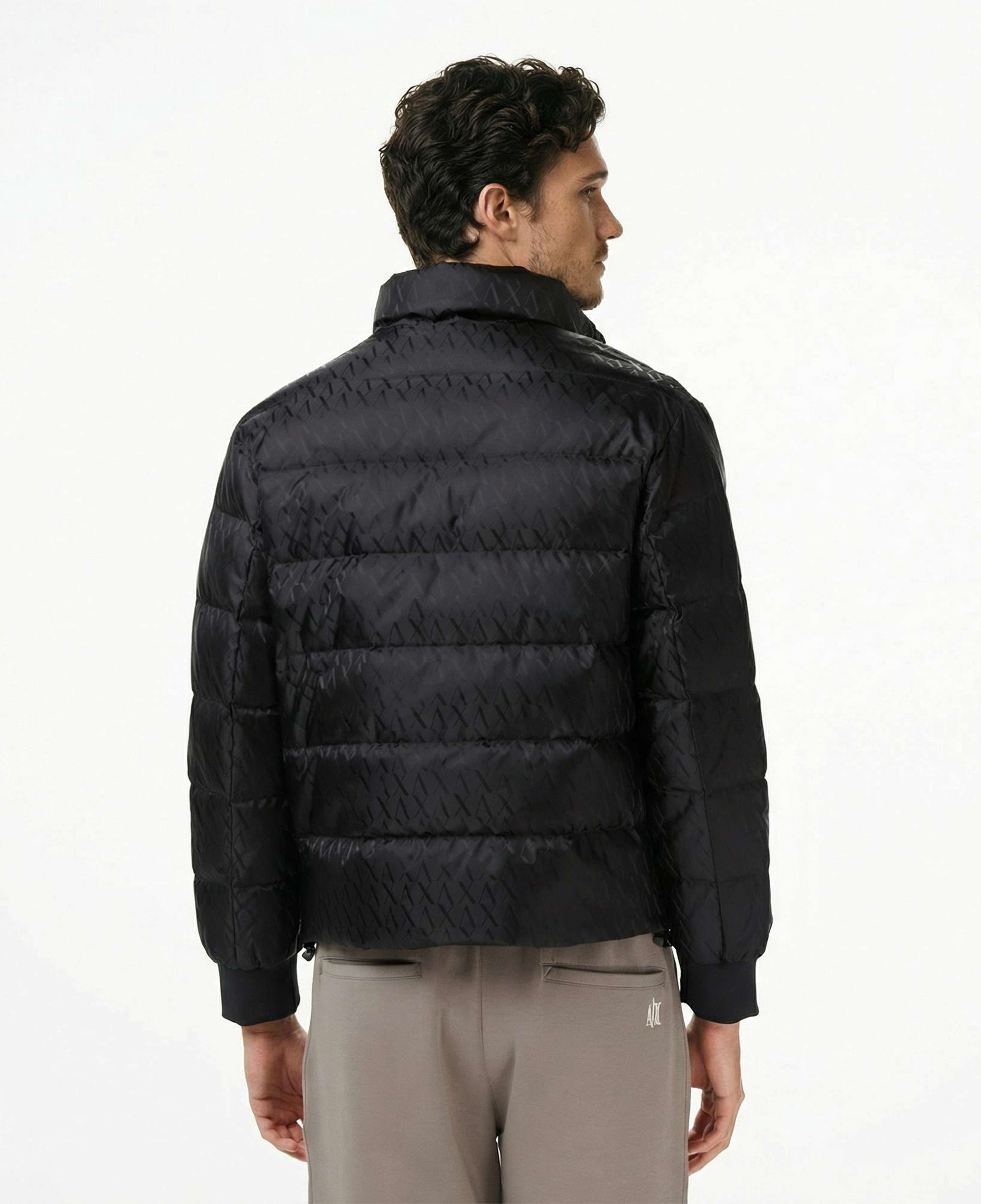 Armani Exchange Erkek Siyah Mont