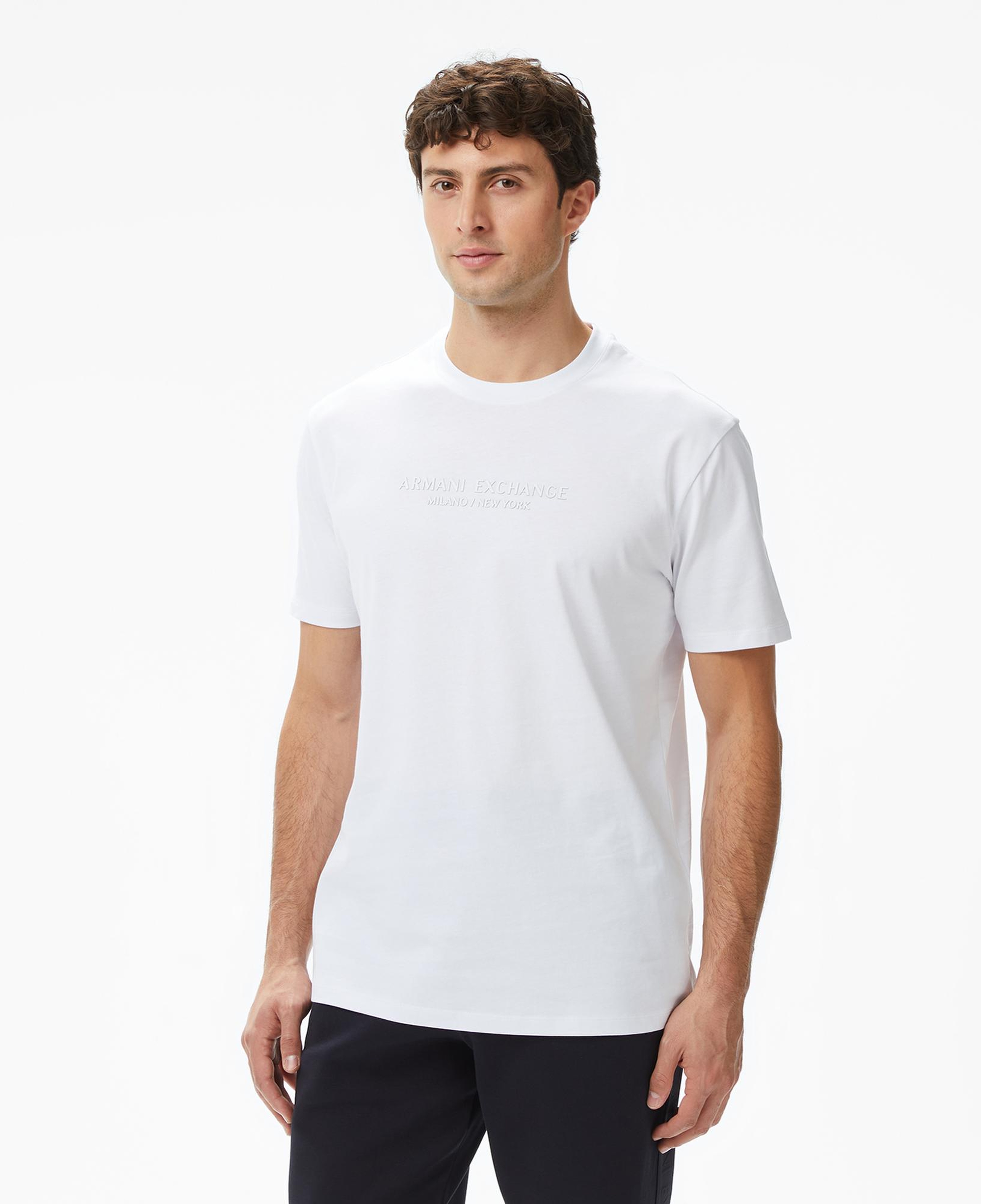 Armani Exchange Erkek Beyaz T-Shirt