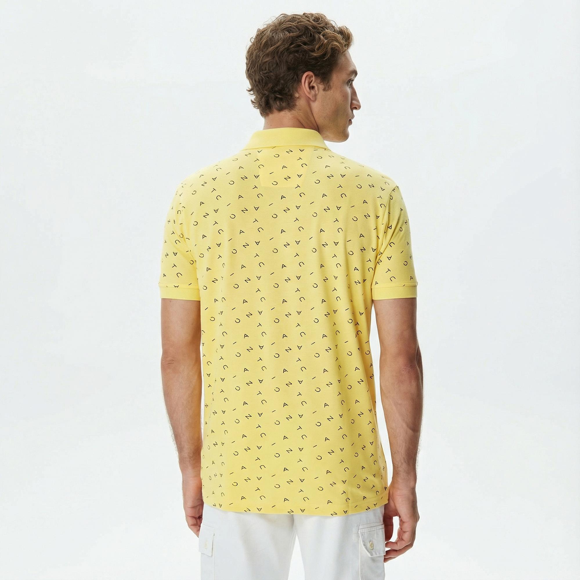 Nautica Erkek Sarı Kısa Kollu Polo Yaka T-Shirt