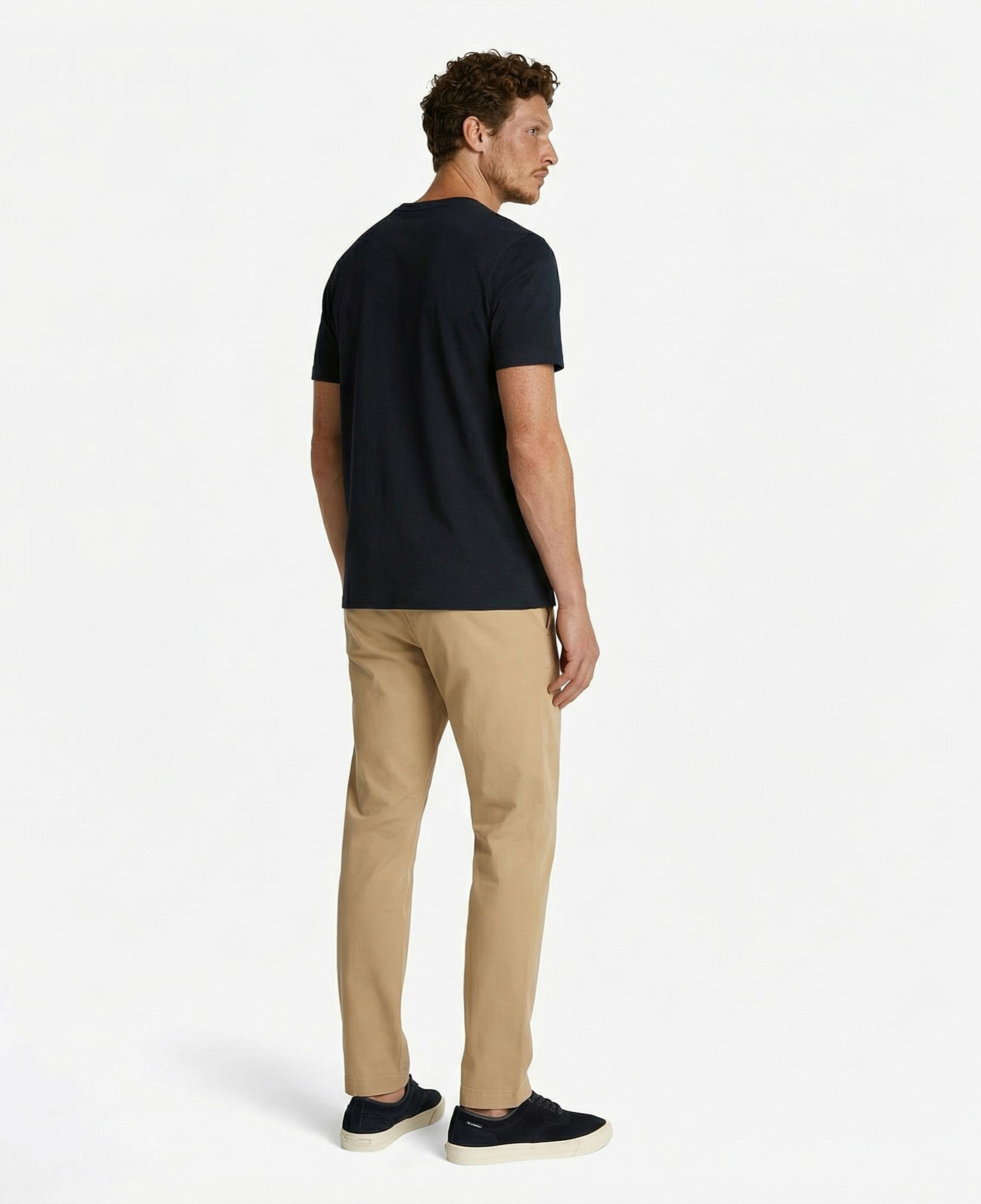 Tommy Hilfiger Script Logo Erkek Lacivert T-Shirt