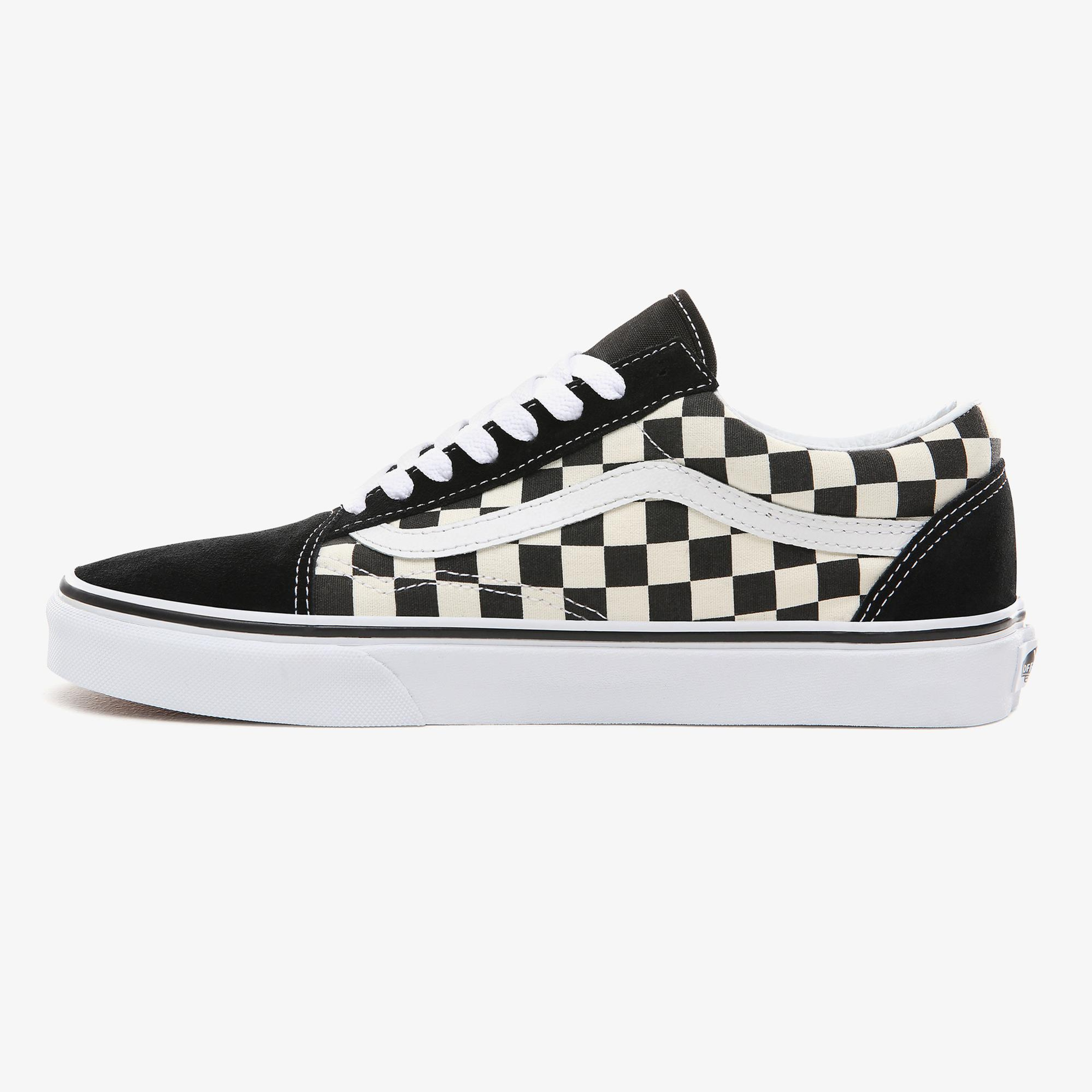 Vans Primary Check Old Skool Siyah - Bej Unisex Sneaker