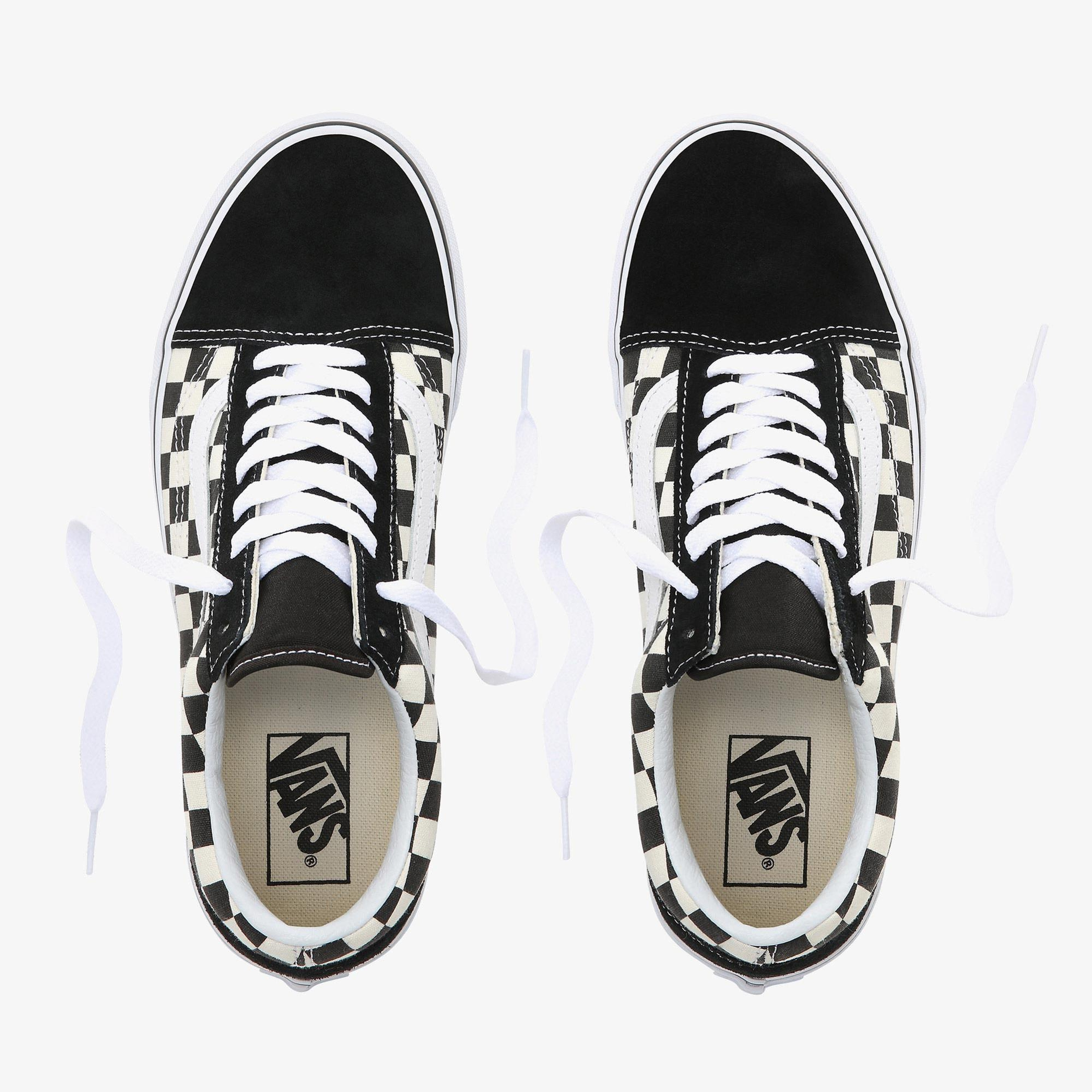 Vans Primary Check Old Skool Siyah - Bej Unisex Sneaker