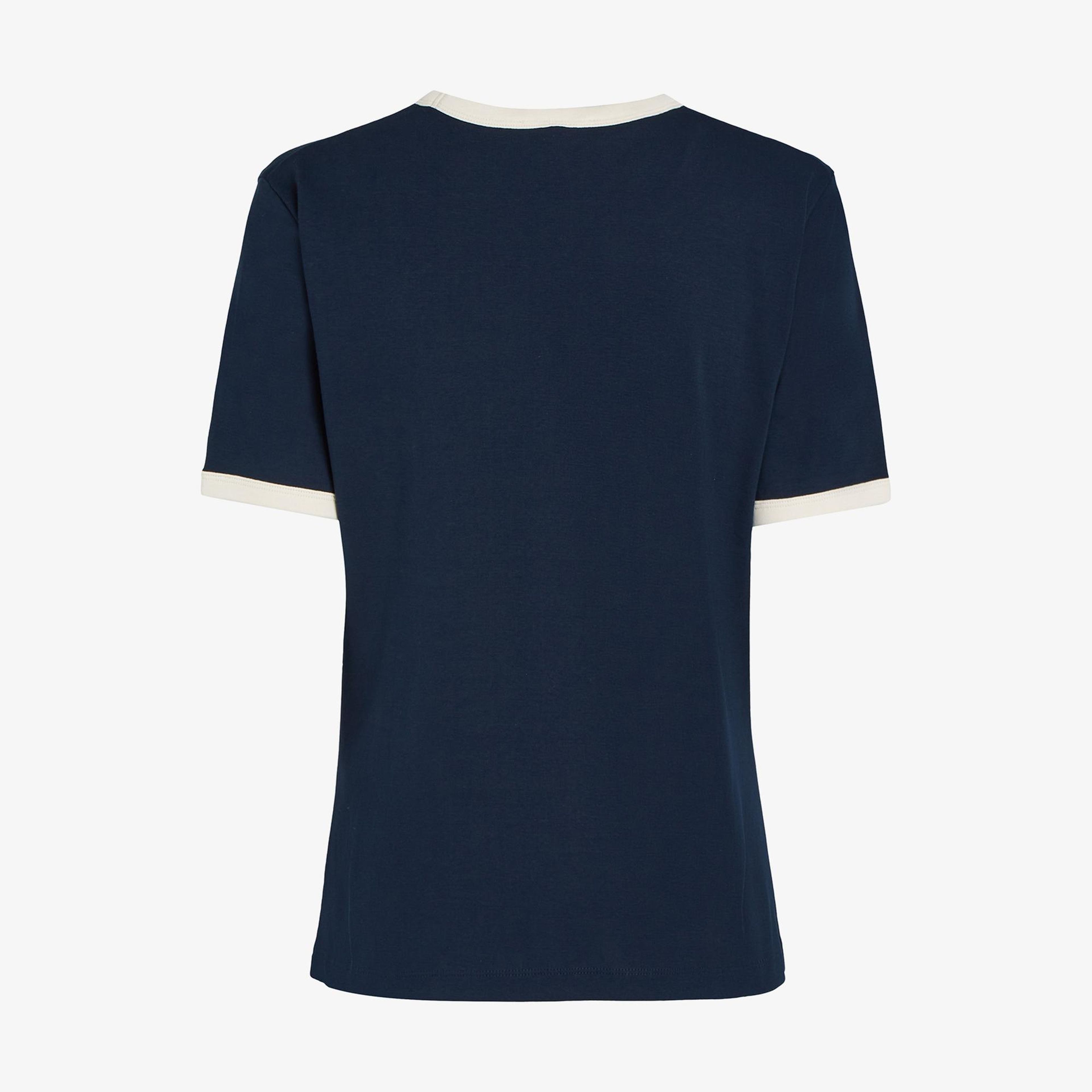 Tommy Hilfiger Reg Monotype Stripe Kadın Lacivert T-Shirt