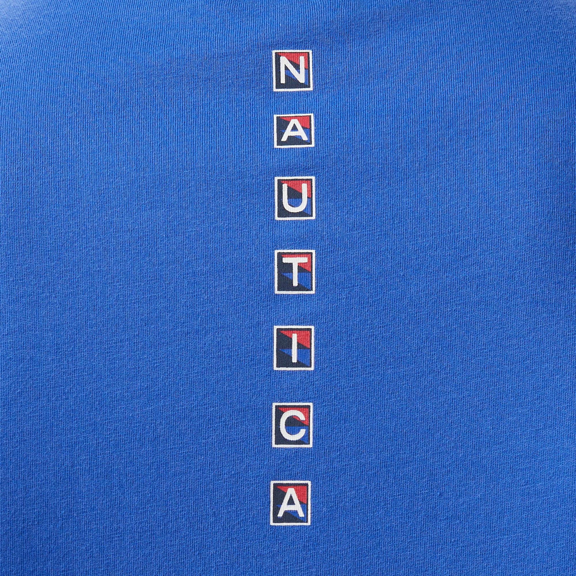 Nautica Erkek Mavi Regular Fit T-Shirt