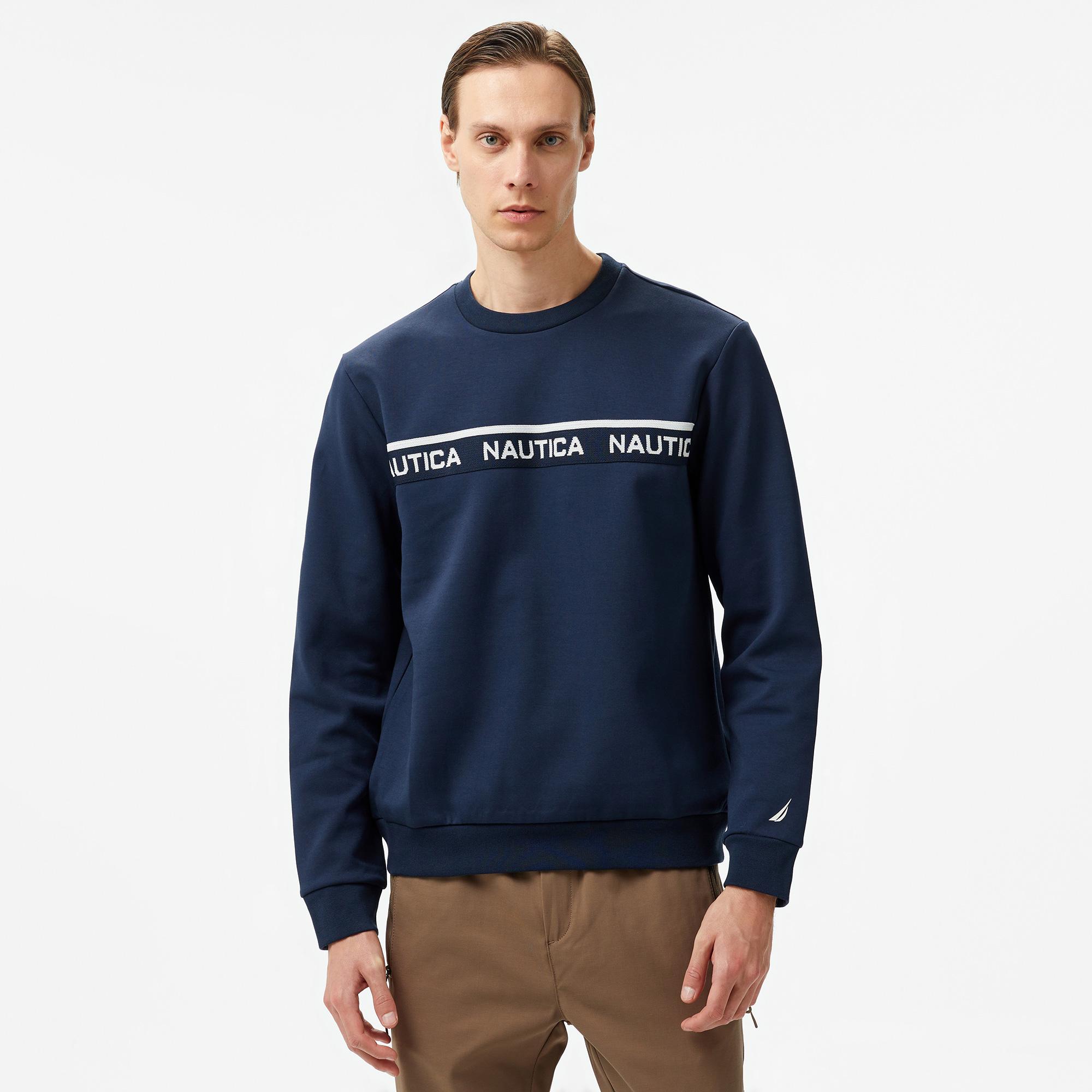 Nautica Erkek Lacivert Regular Fit Sweatshirt