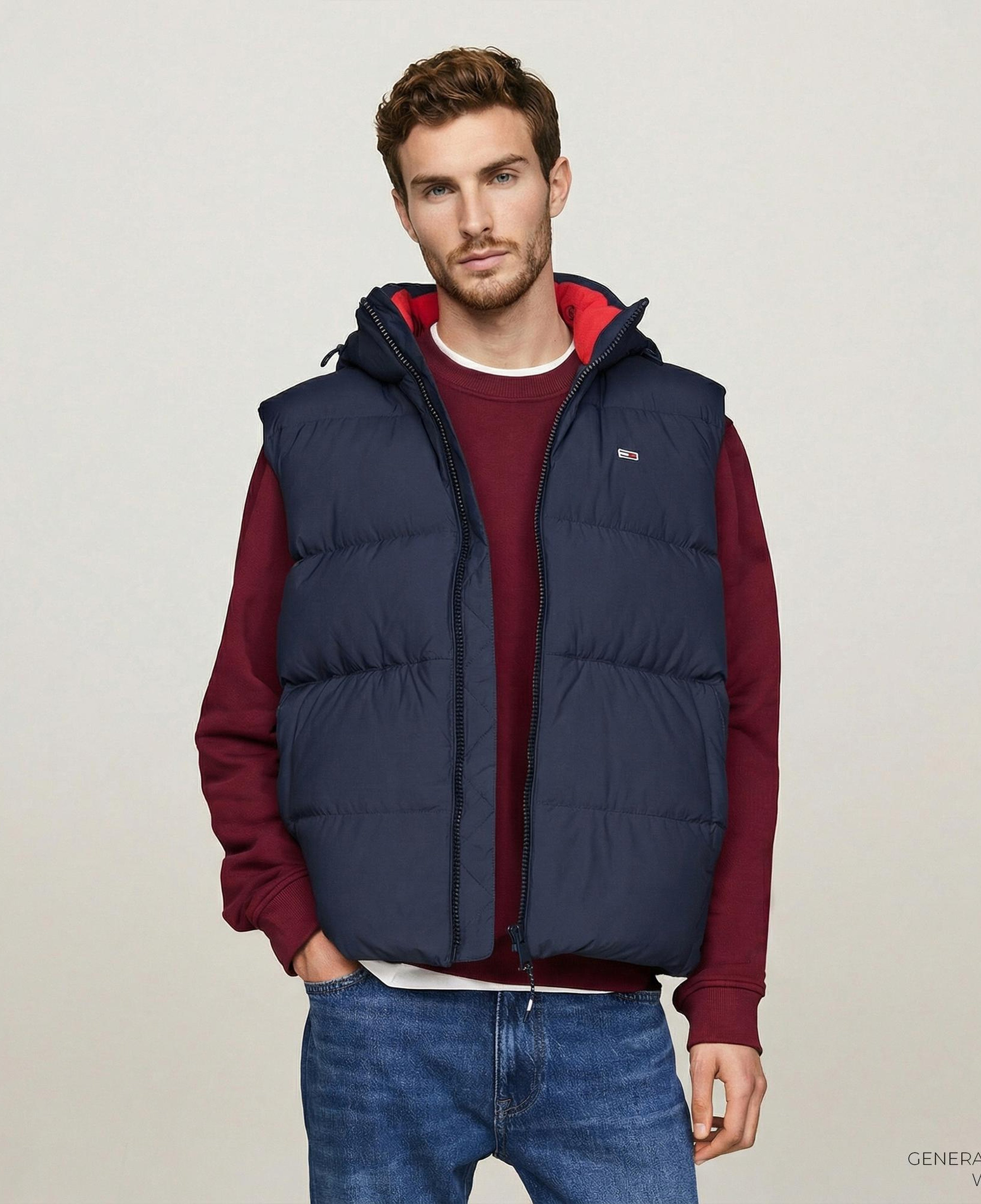 Tommy Jeans Erkek Lacivert Puffer Yelek