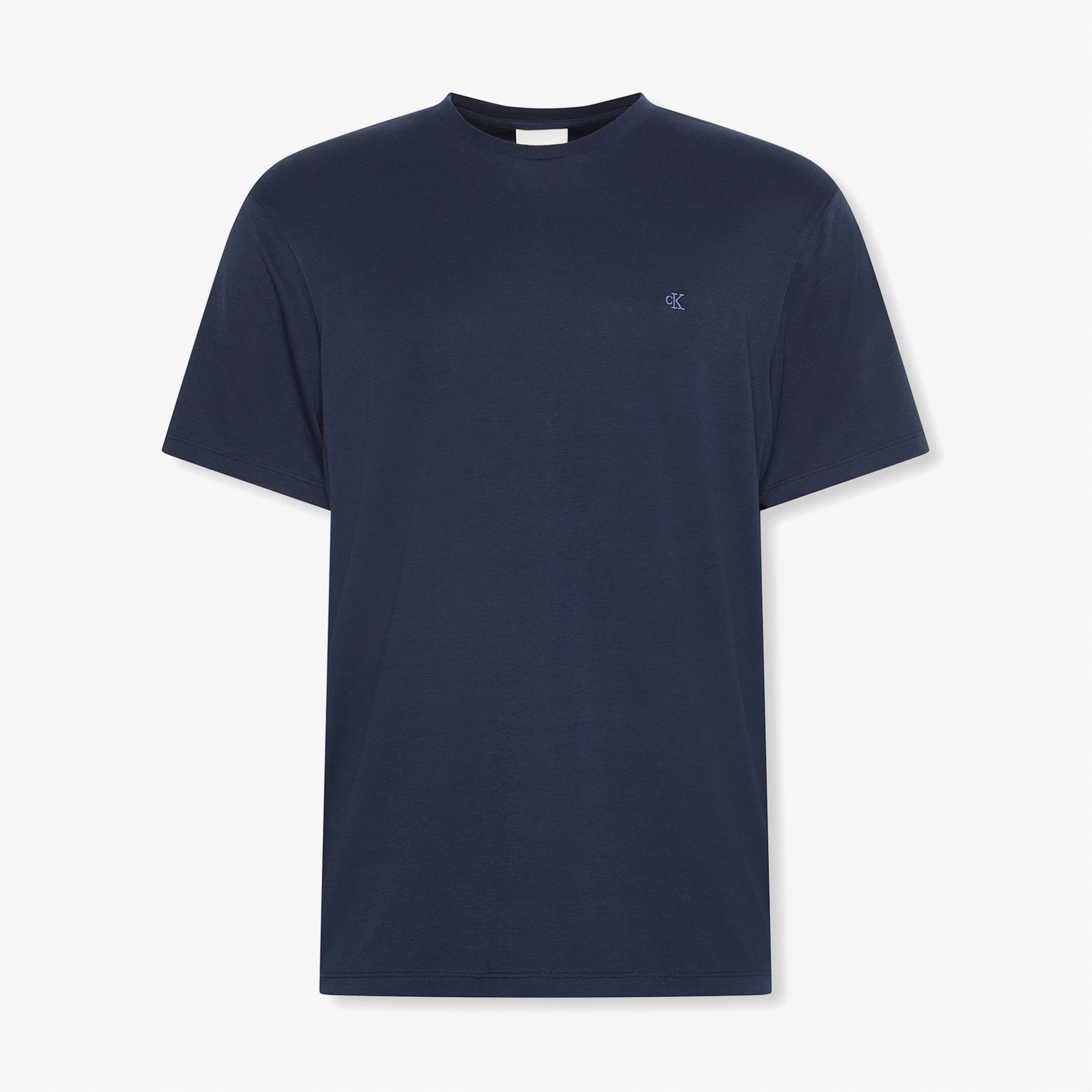 Calvin Klein Supima Chest Erkek Lacivert T-Shirt