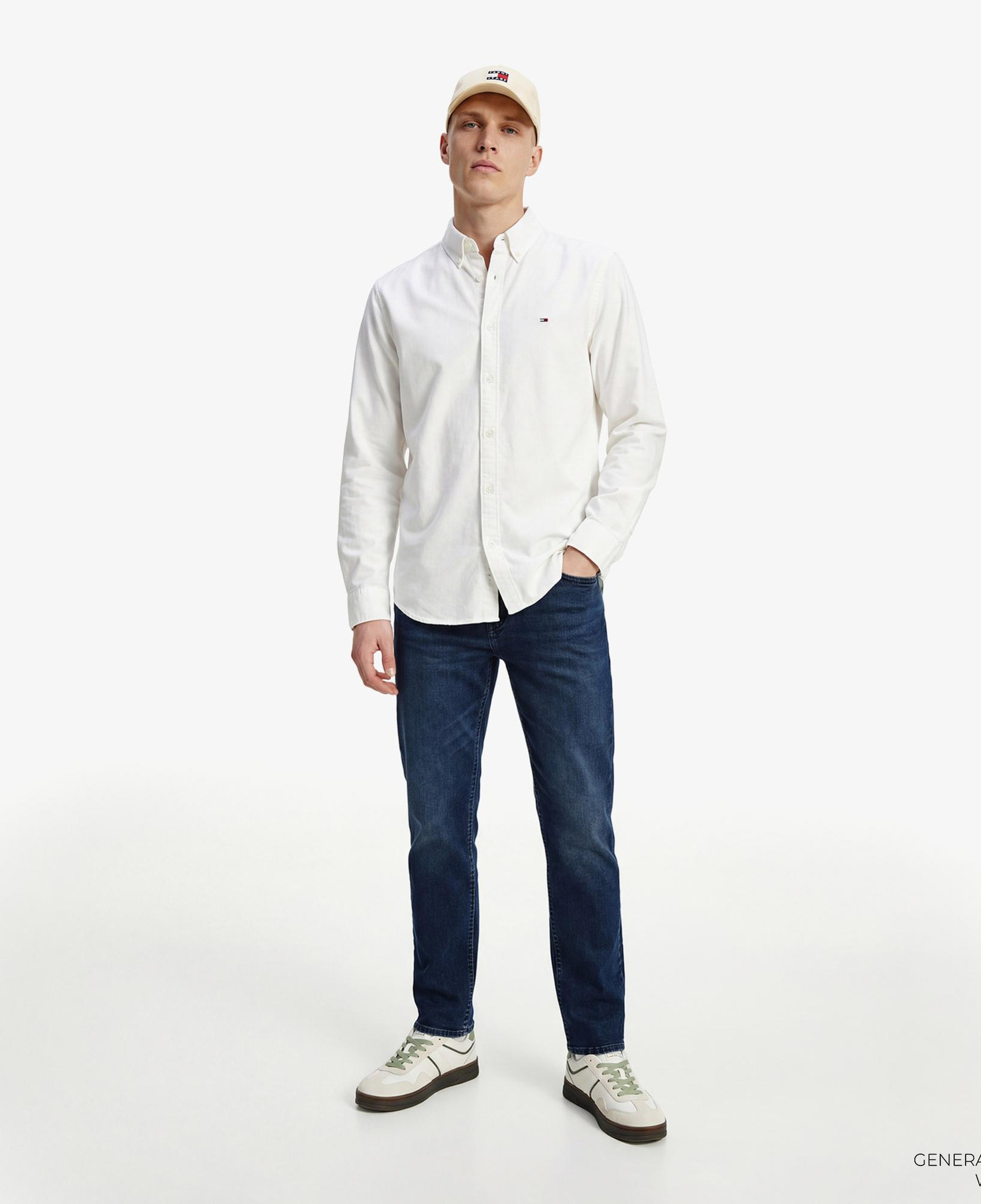 Tommy Hilfiger Oxford Erkek Beyaz Gömlek