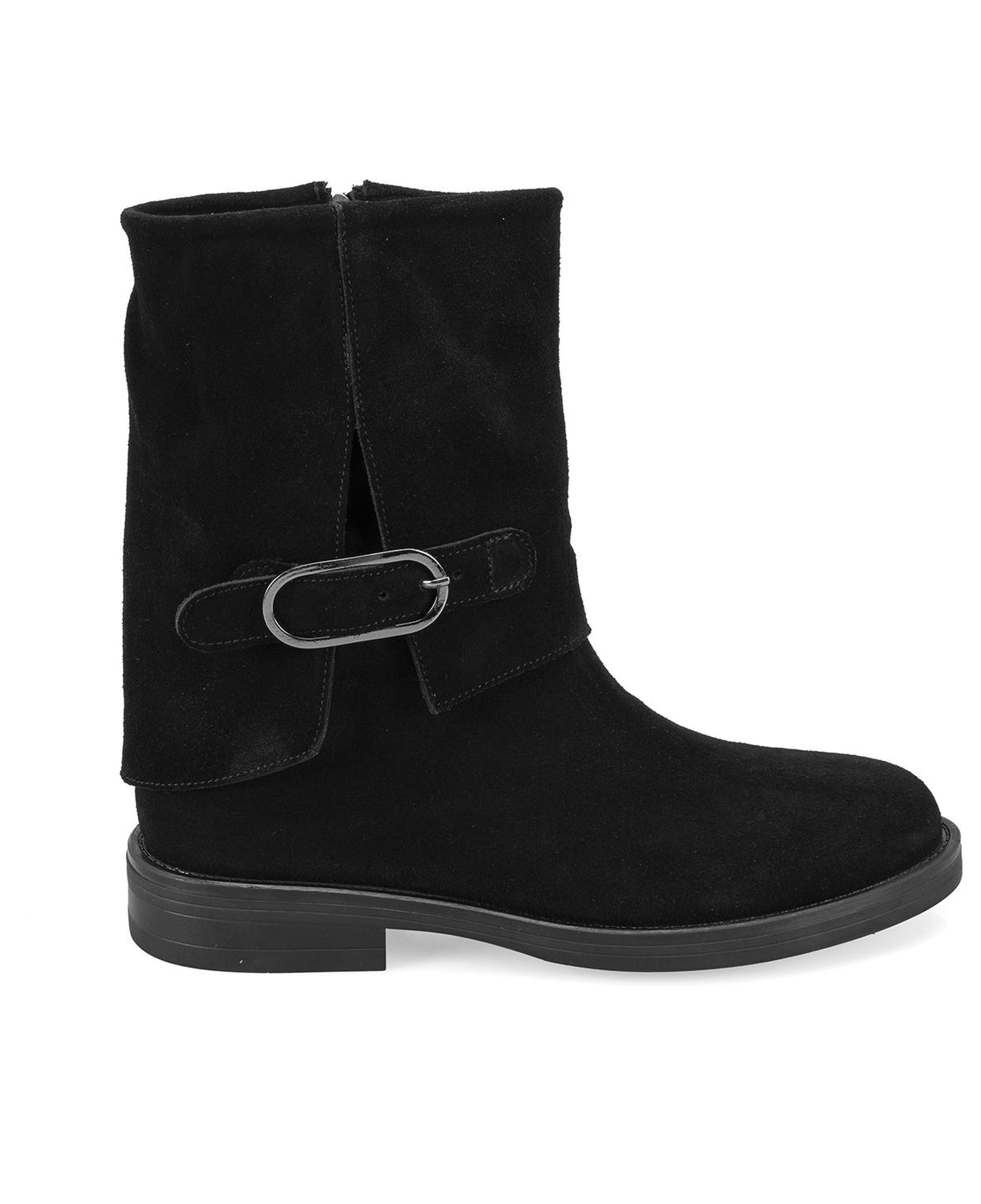 Kadın Siyah Toka Aksesuarlı Bot