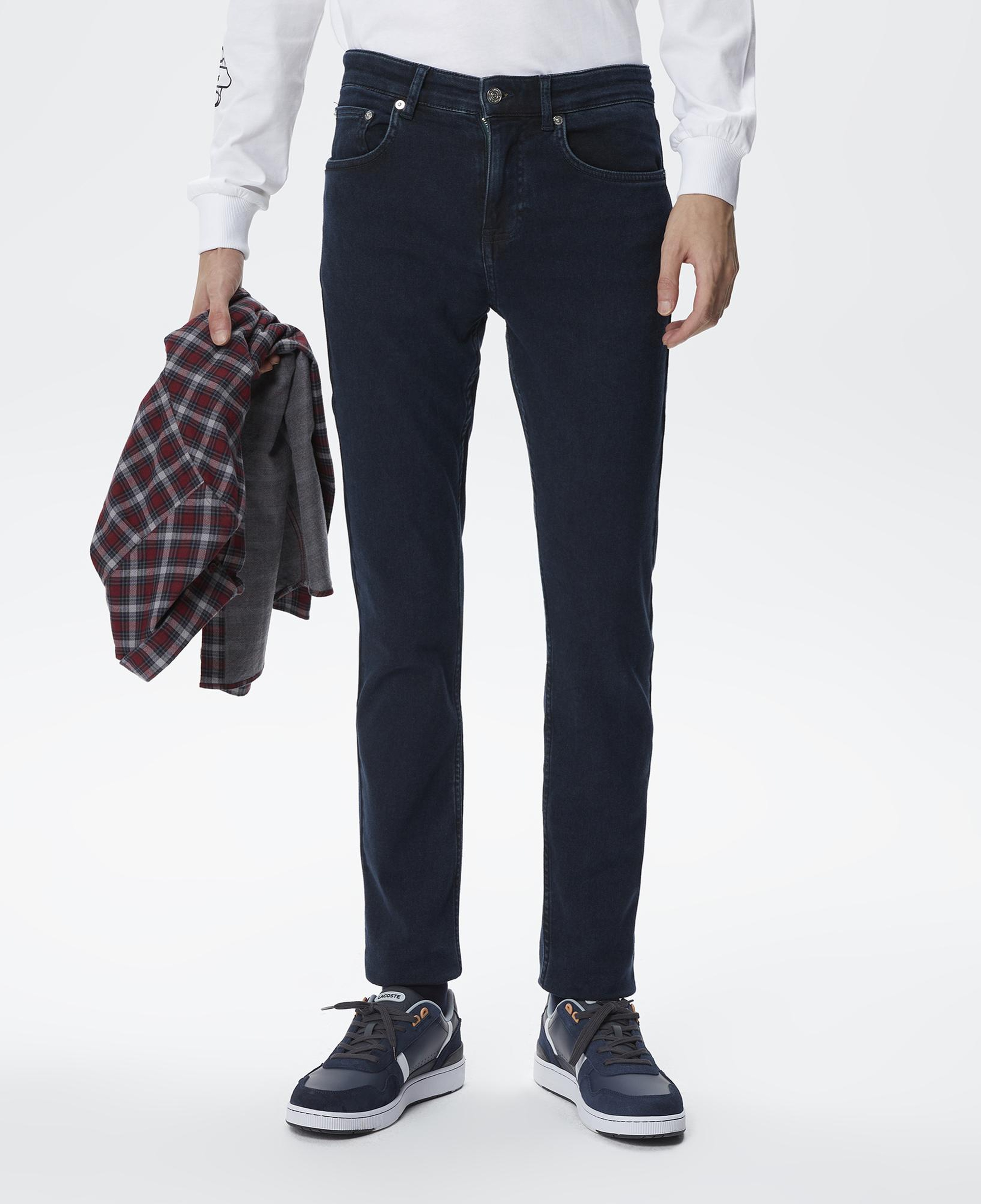 Erkek Slim Fit Lacivert Jean Pantolon