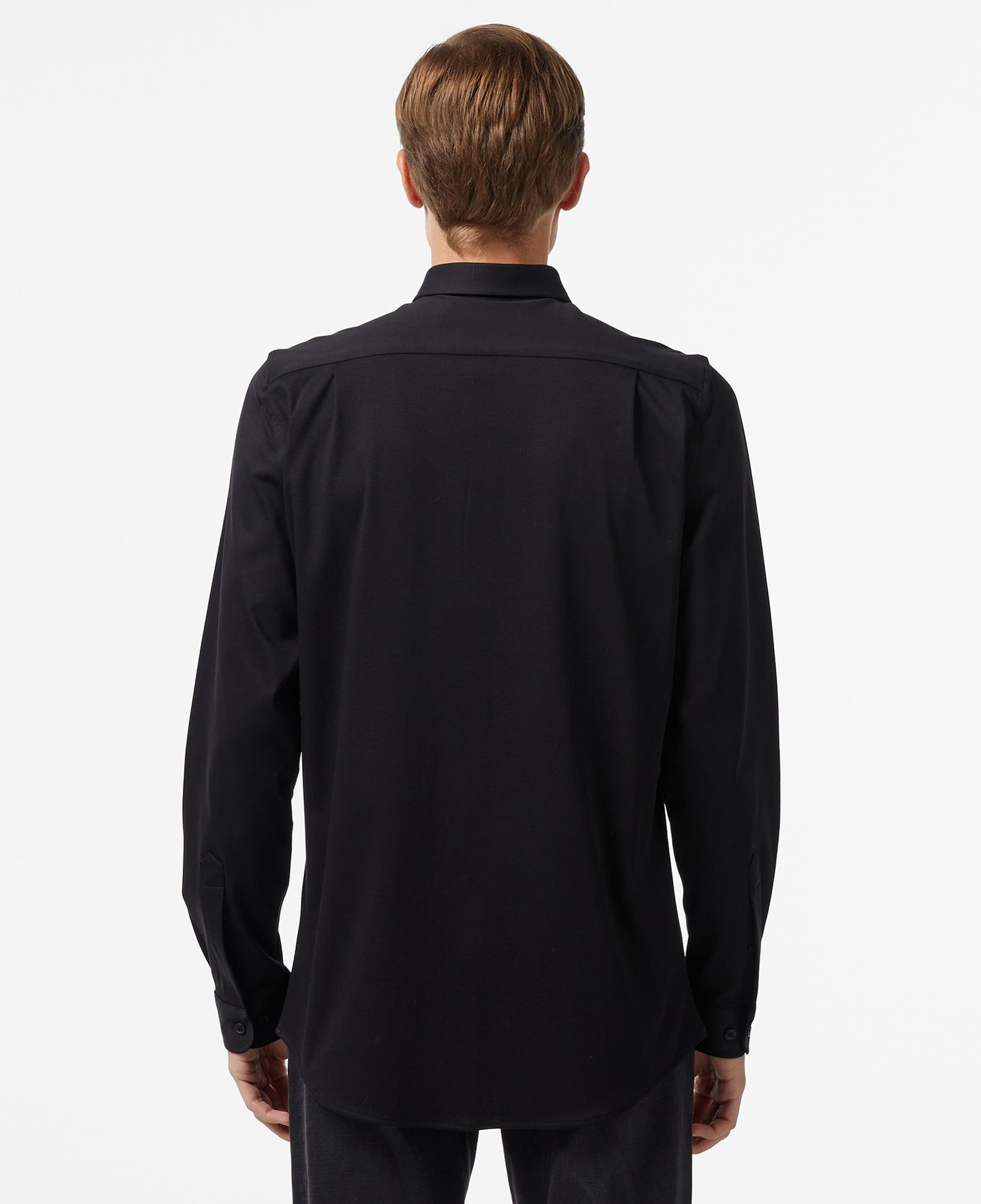 Erkek Slim Fit Siyah Gömlek