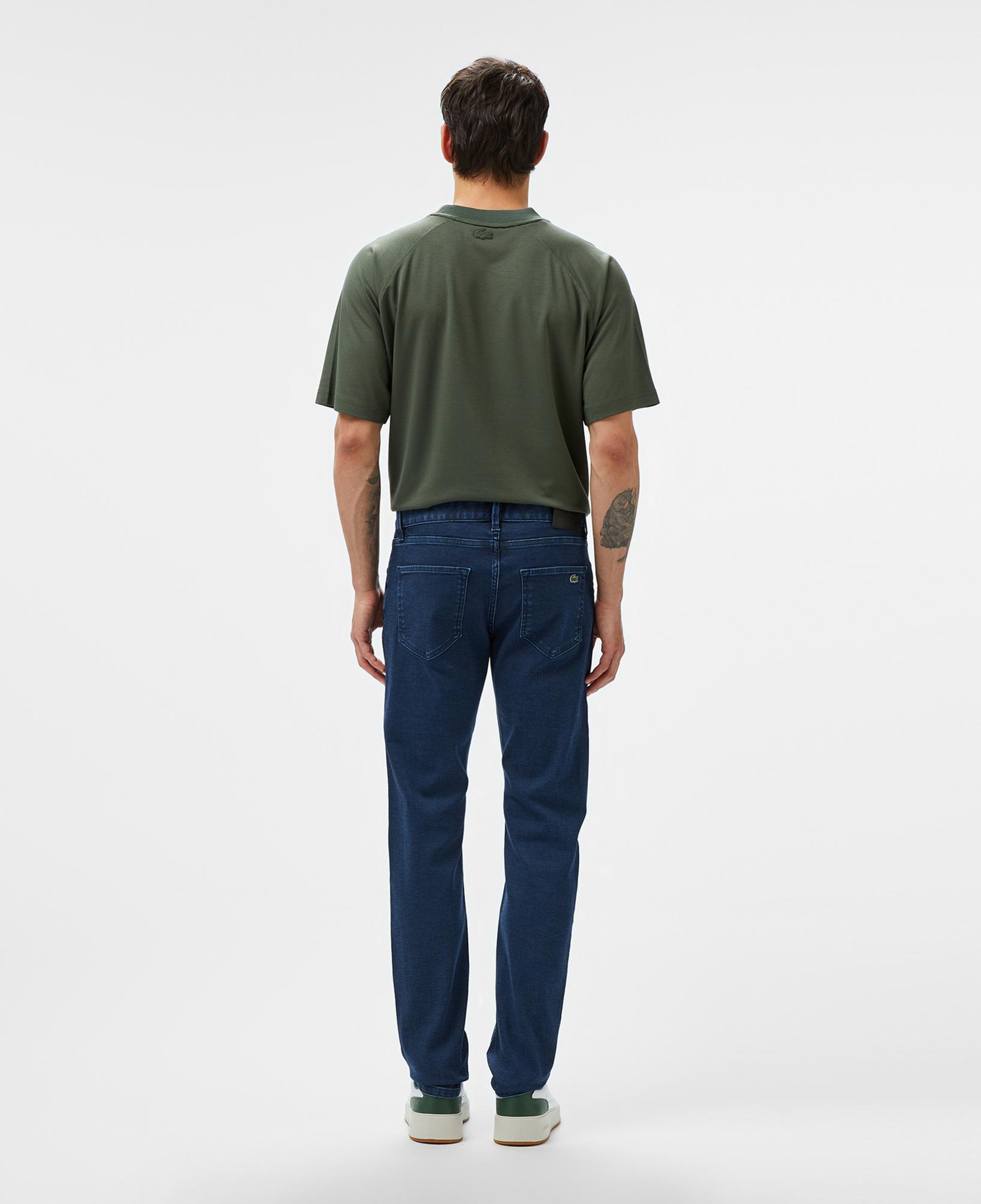 Lacoste Erkek Slim Fit Mavi Jean Pantolon