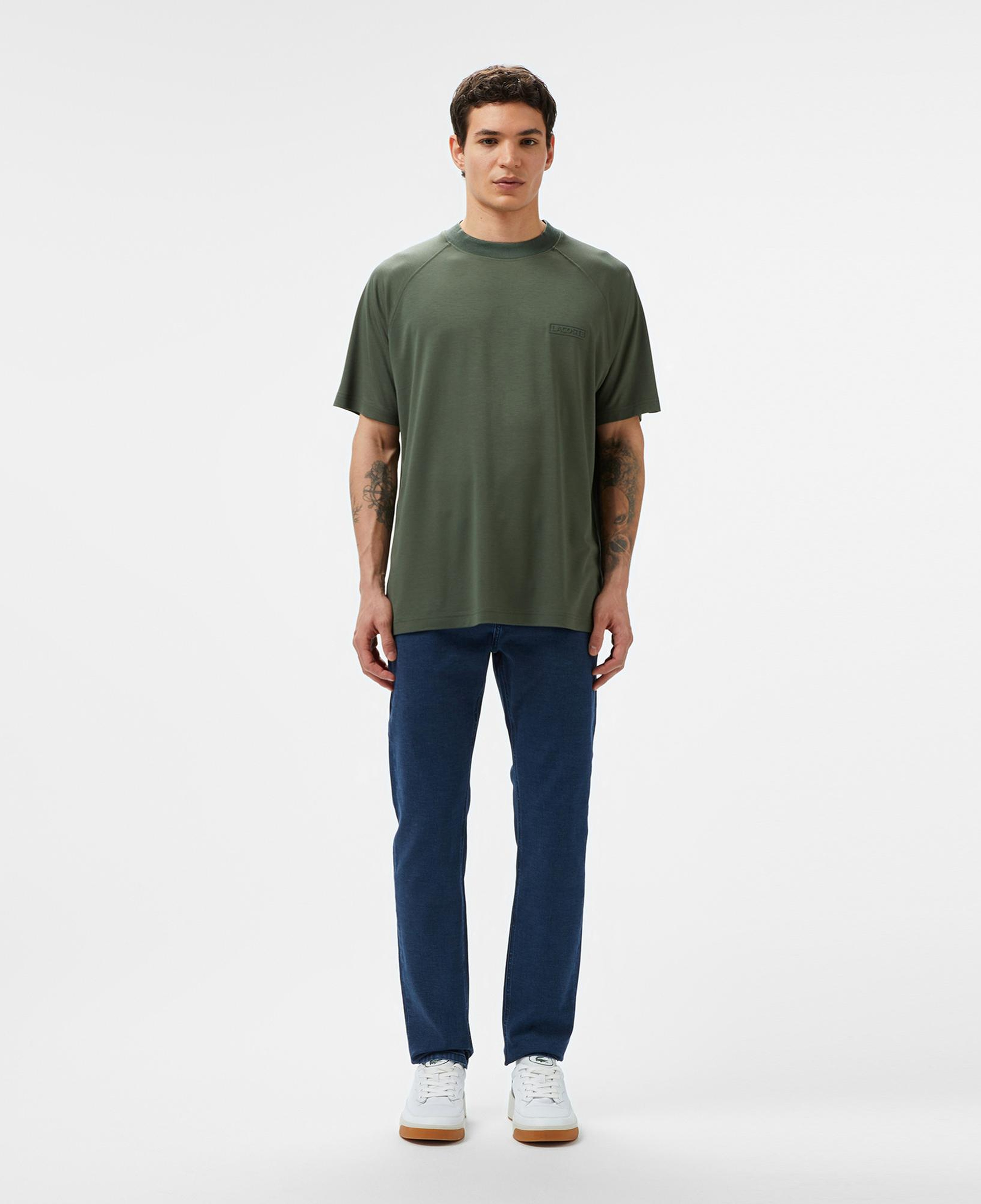 Lacoste Erkek Slim Fit Mavi Jean Pantolon