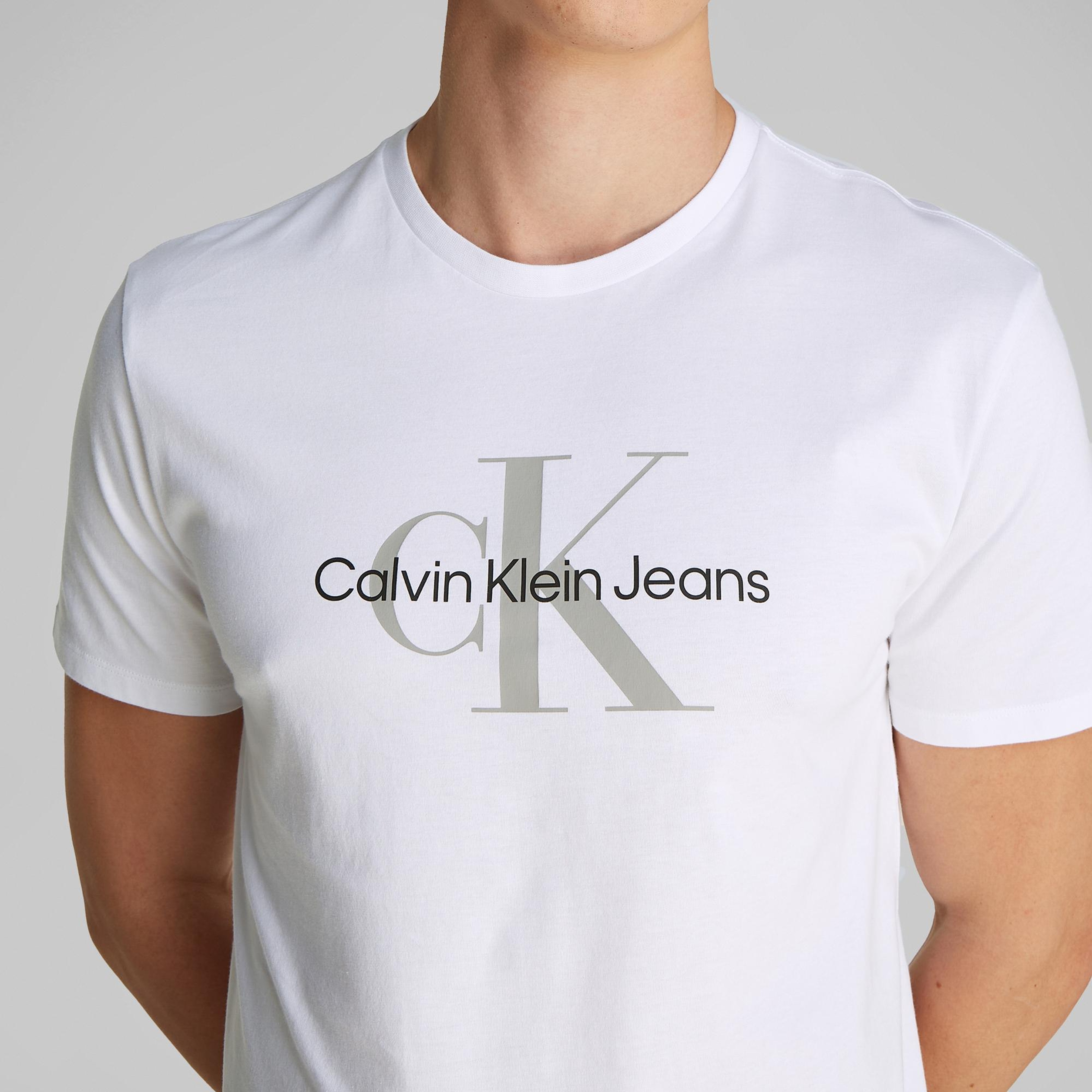 Calvin Klein Hero Monologo Erkek Beyaz T-Shirt