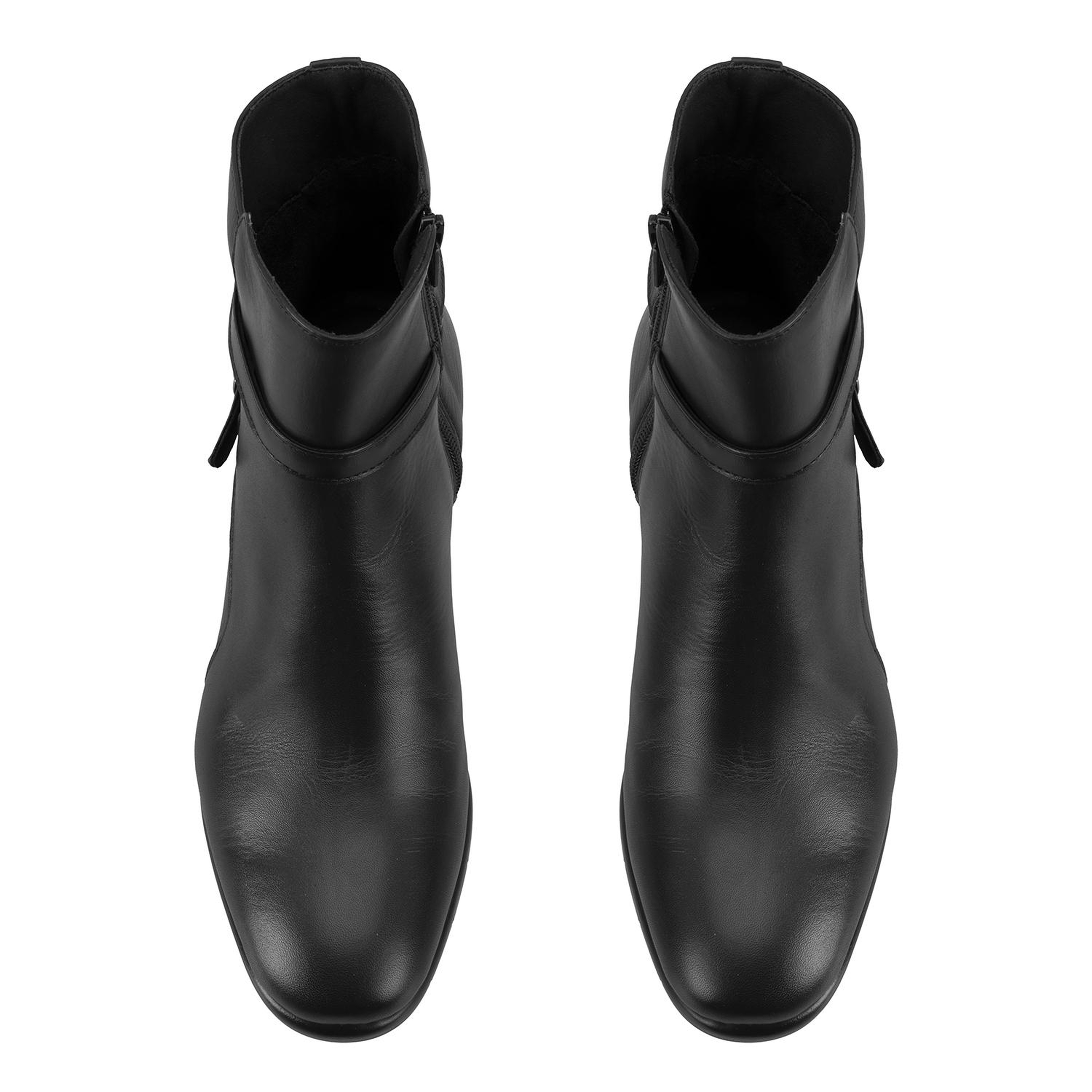 Hallie Siyah Kadın DesaComfort Topuklu Deri Bot