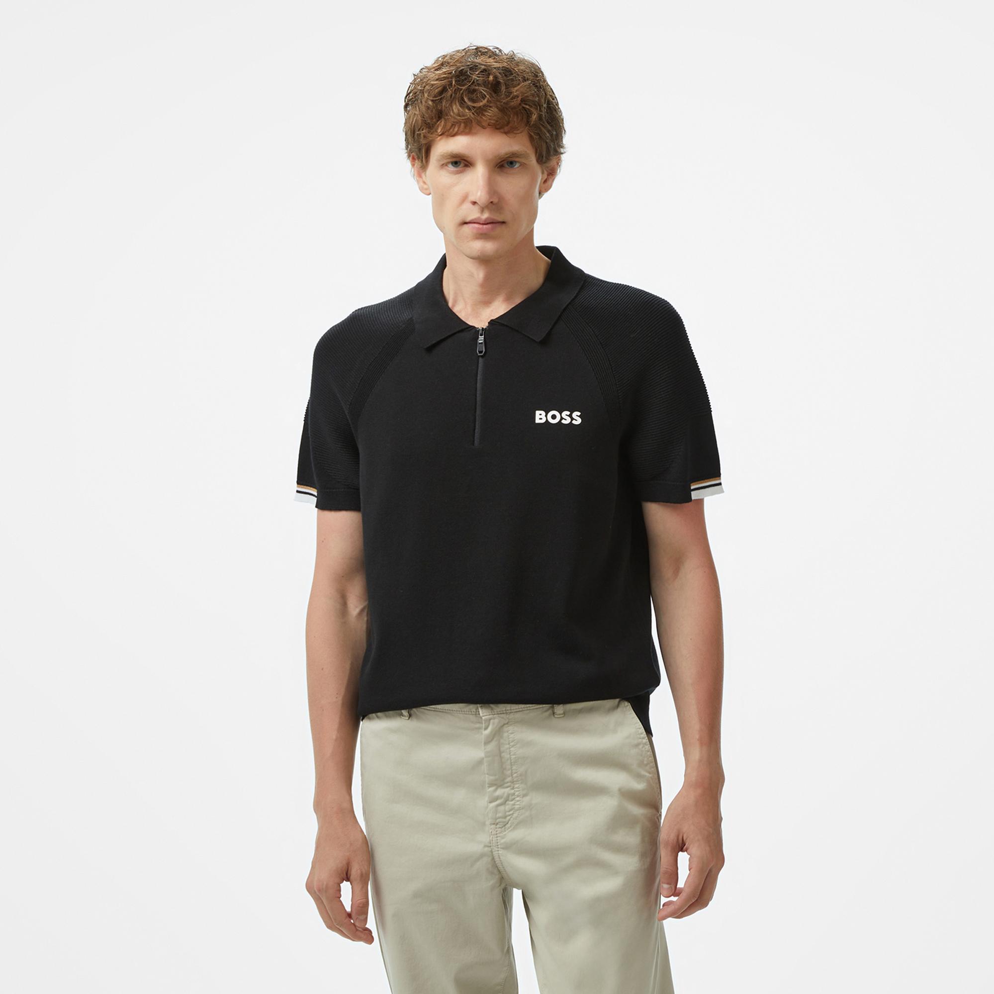 Boss Perform Max Erkek Siyah Polo