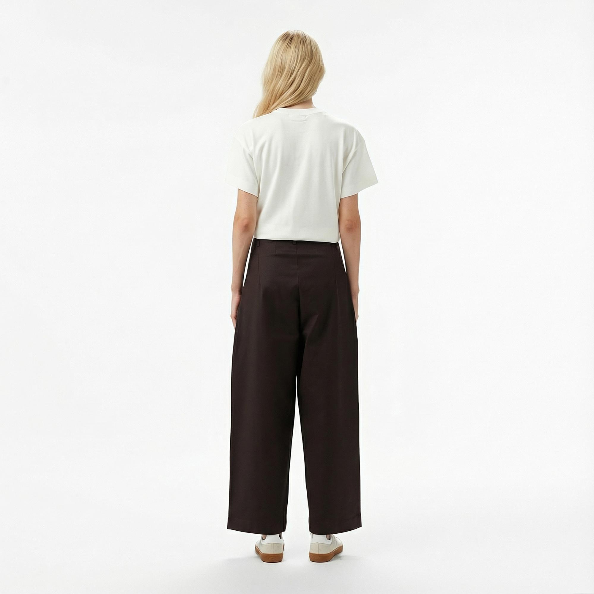 Lacoste Kadın Kahverengi Chino Pantolon