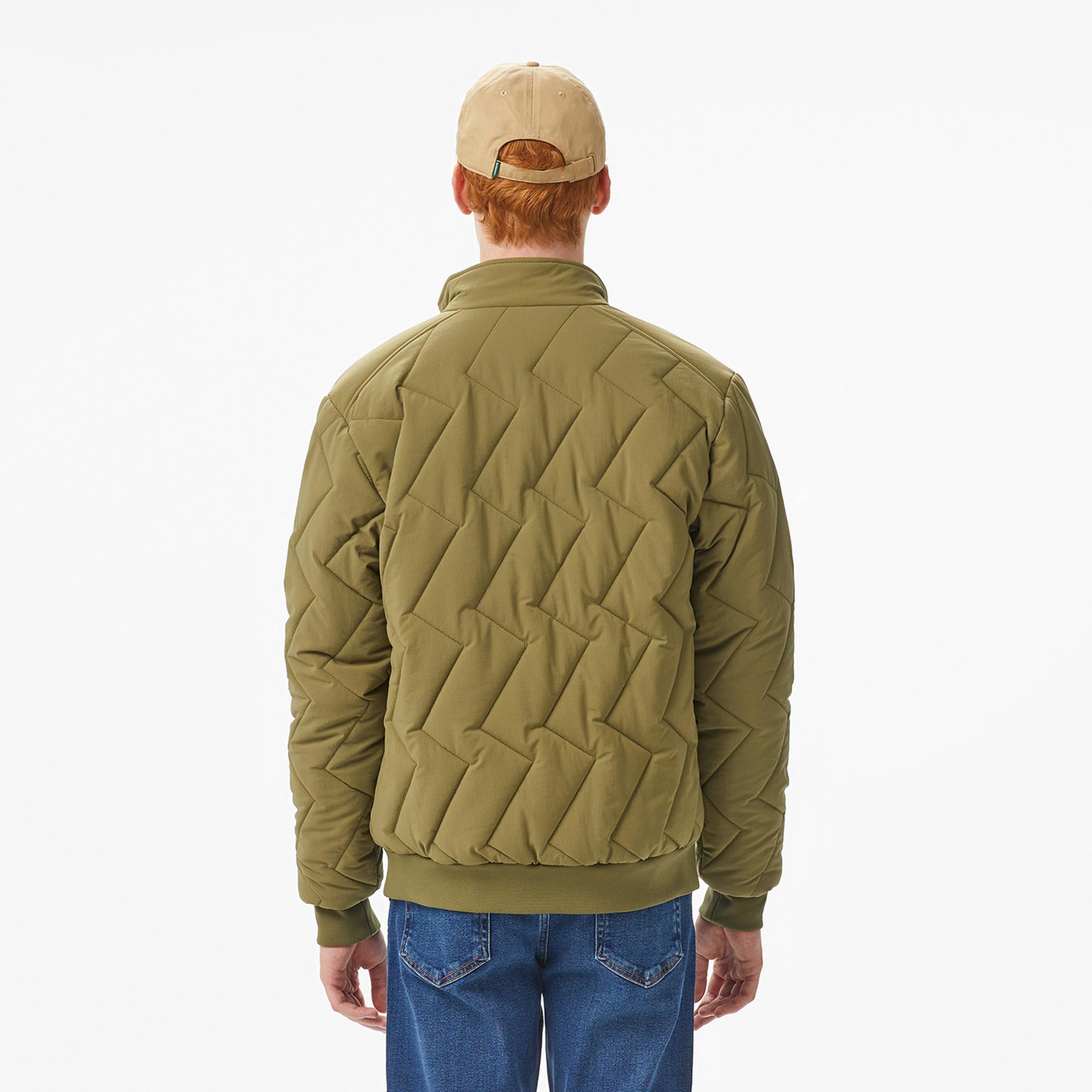 Lacoste Erkek Dik Yaka Kapitone Haki Mont