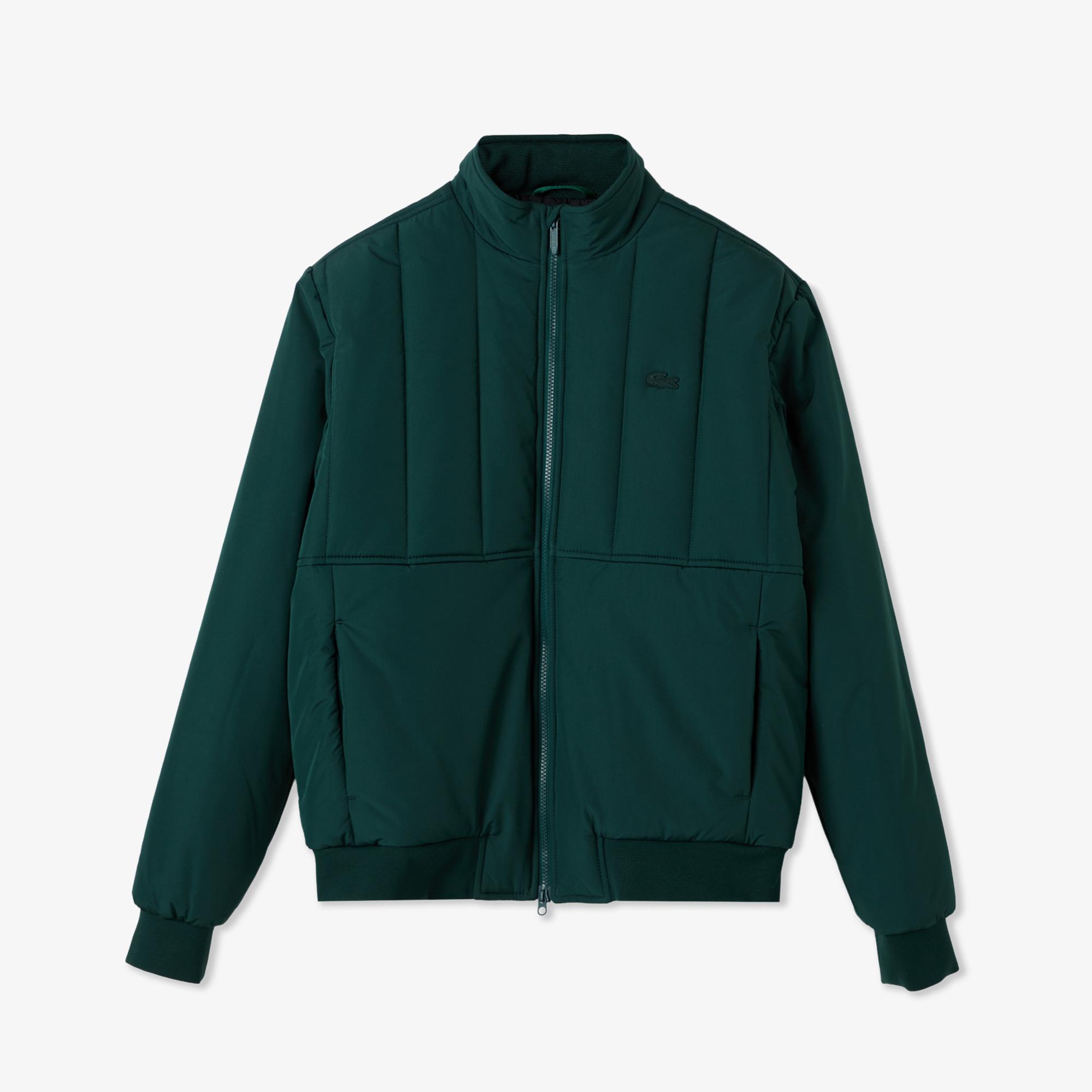 Lacoste Erkek Dik Yaka Koyu Yeşil Mont