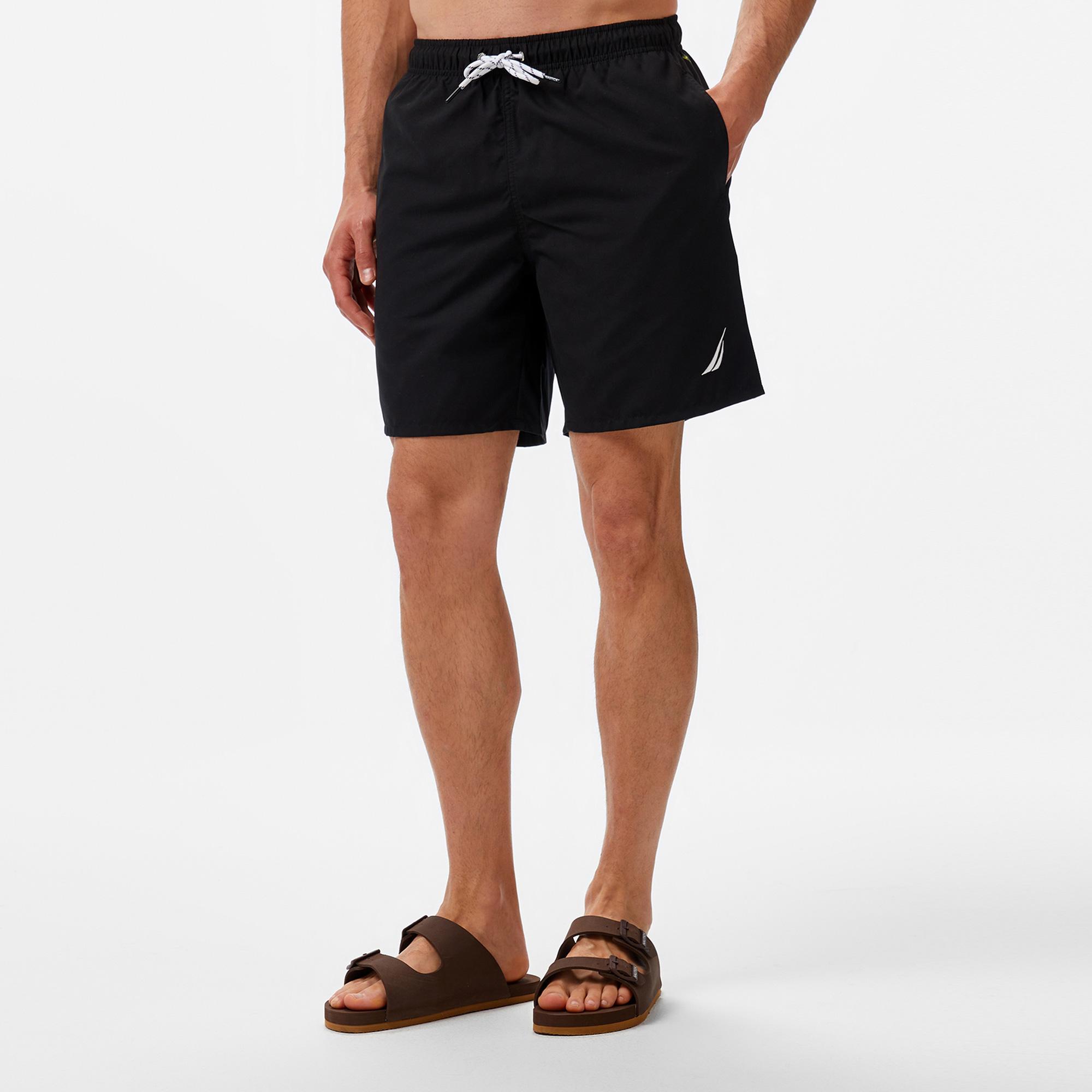 Nautica Erkek Siyah Regular Fit Deniz Şortu