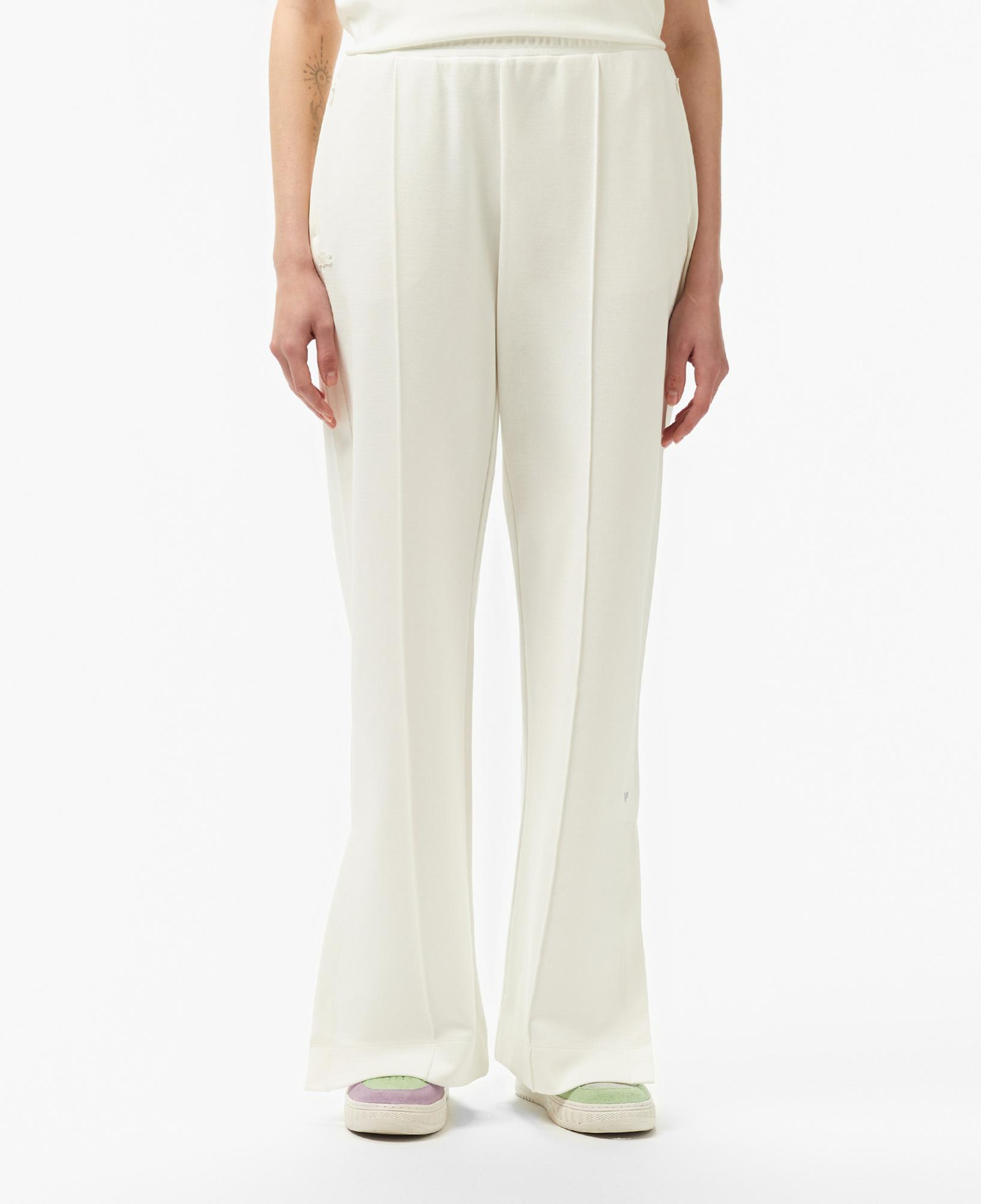 Lacoste Kadın Relaxed Fit Beyaz Pantolon