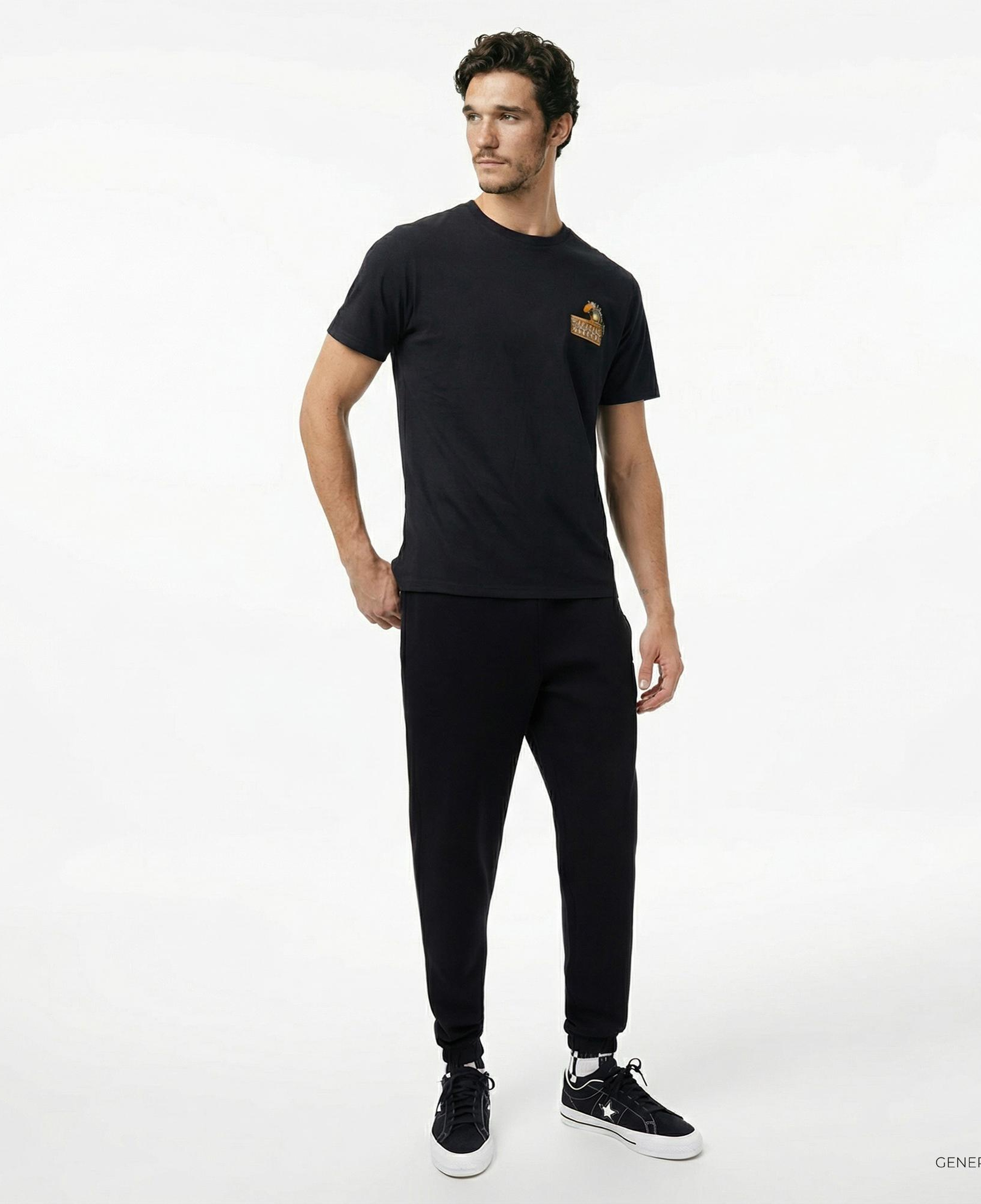 Converse Erkek Siyah T-Shirt