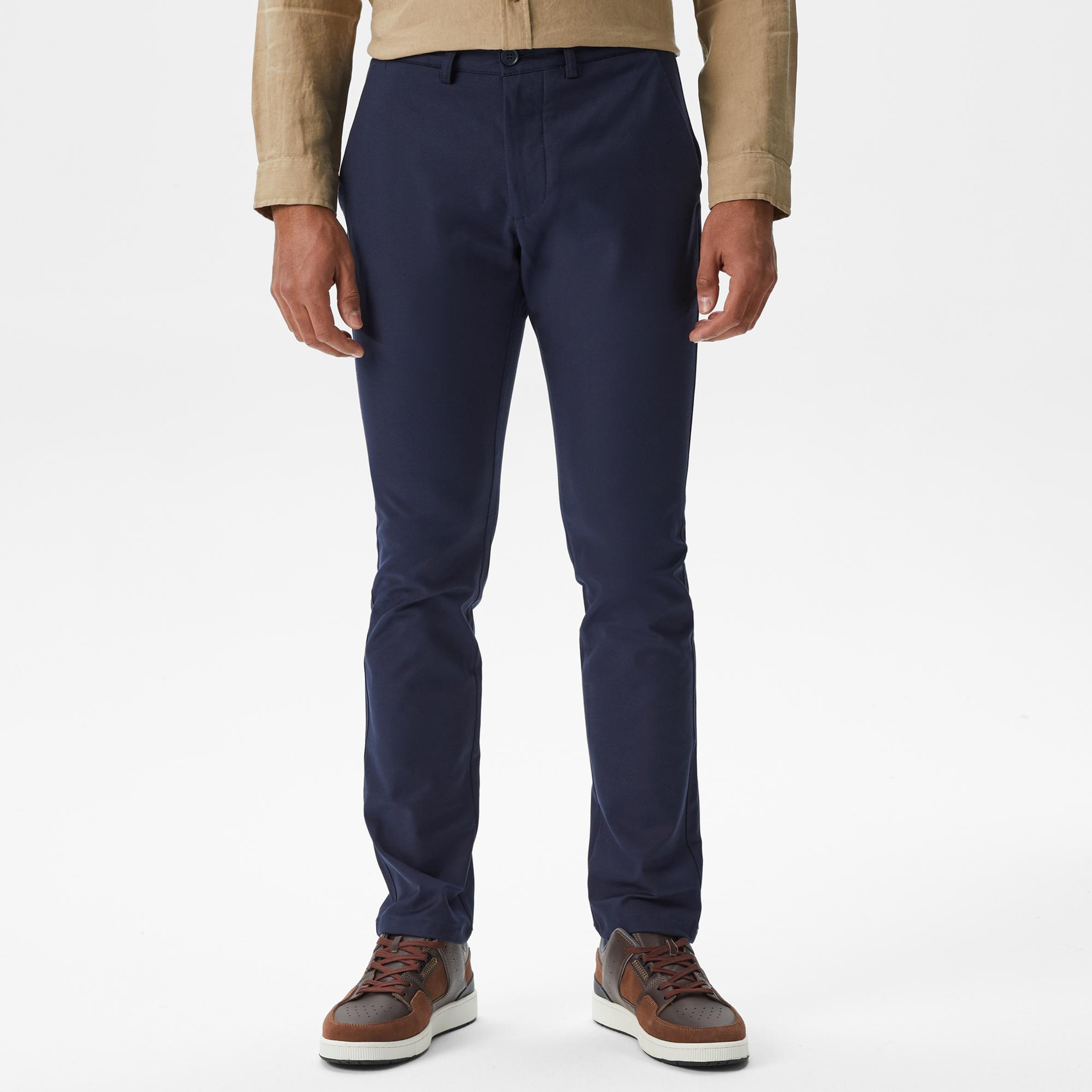 Lacoste Erkek Slim Fit Chino Lacivert Pantolon