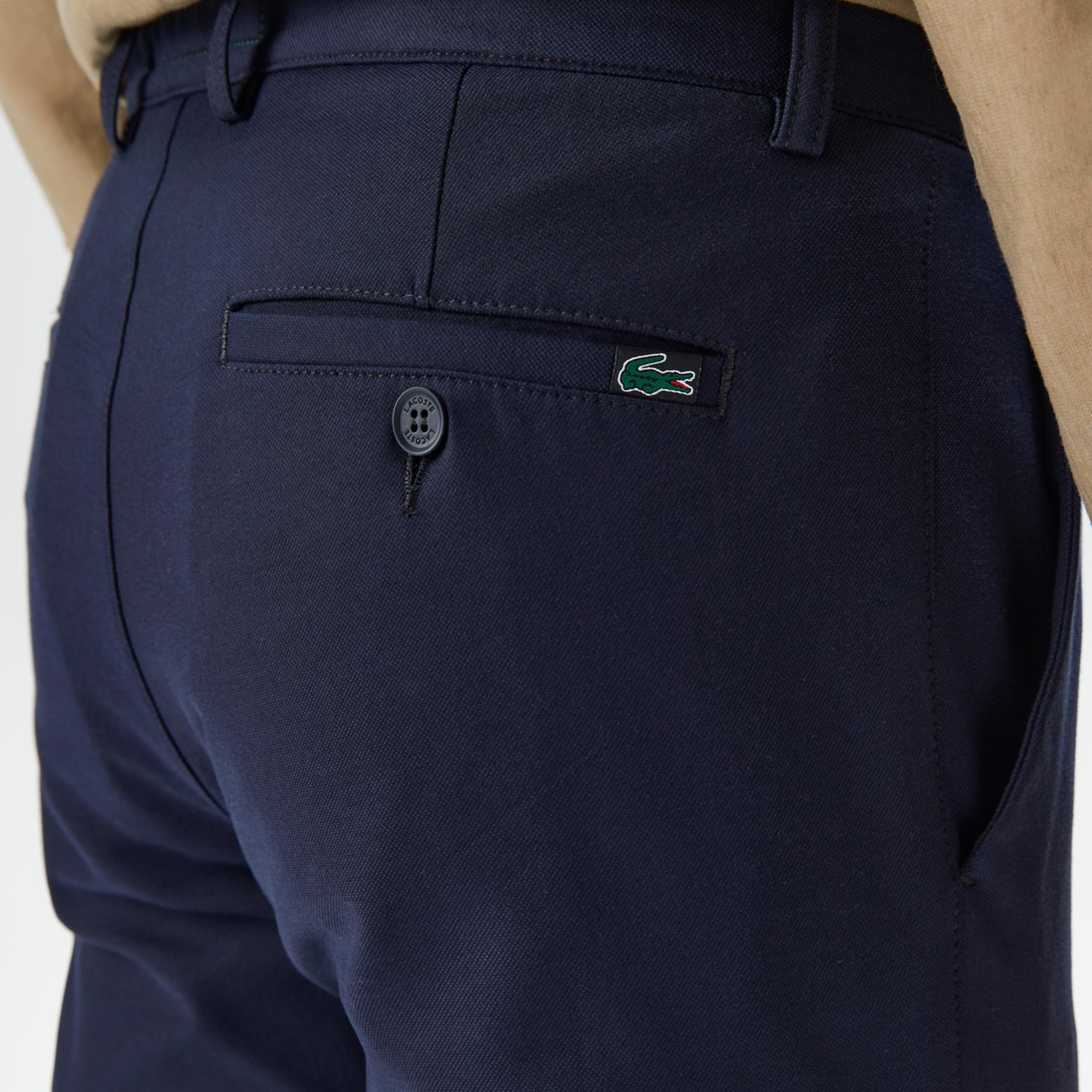 Lacoste Erkek Slim Fit Chino Lacivert Pantolon