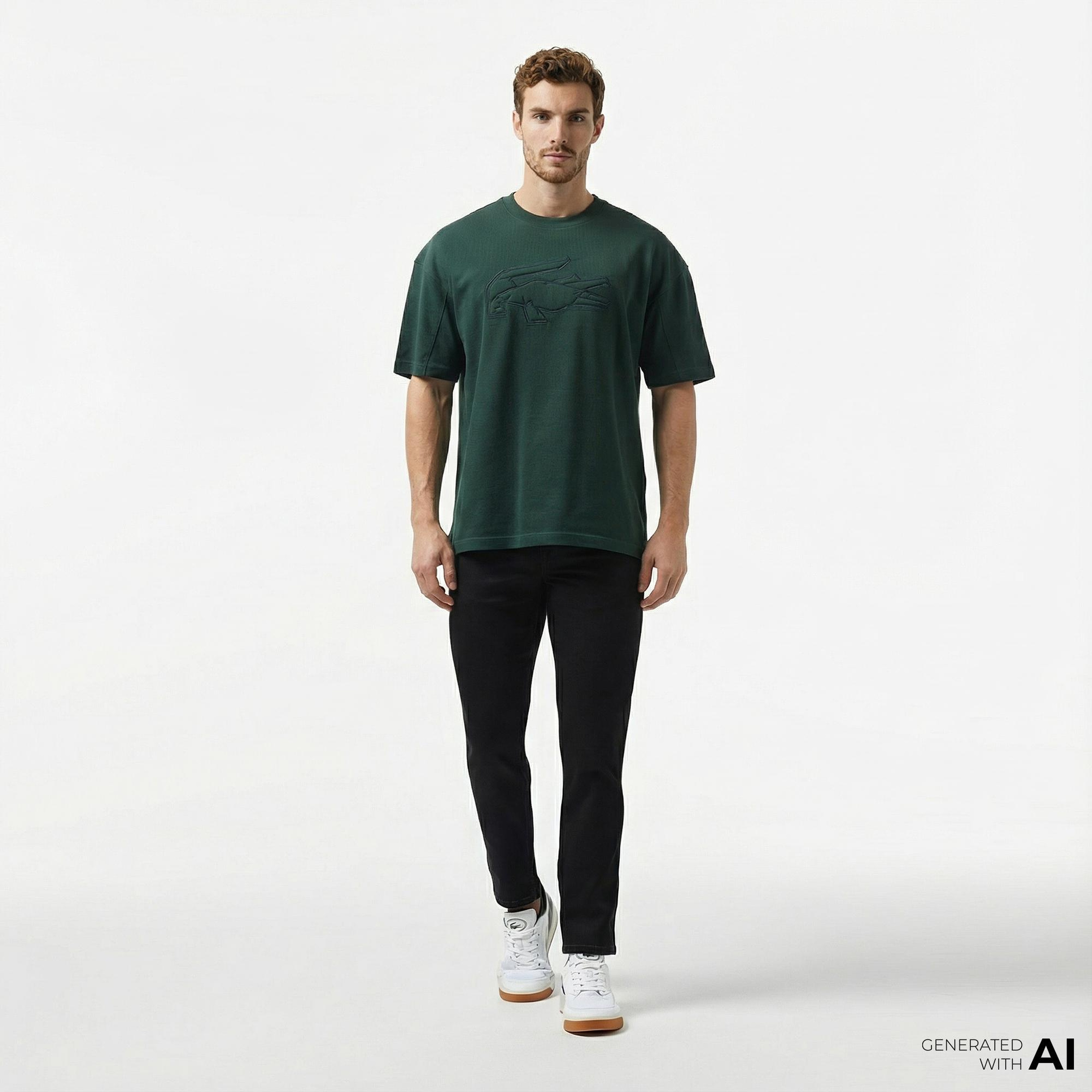 Lacoste Erkek Slim Fit Siyah Jean Pantolon