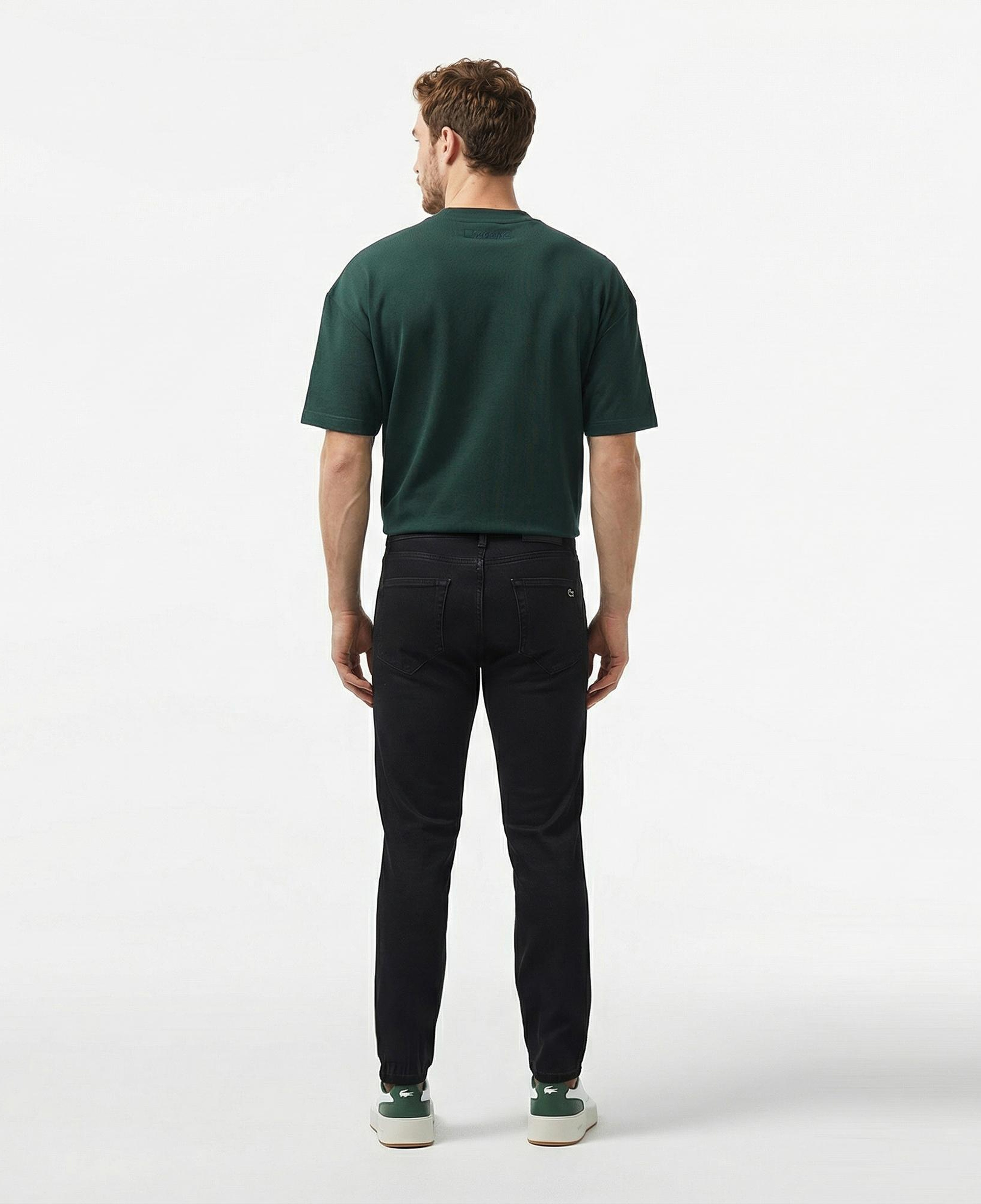 Lacoste Erkek Slim Fit Siyah Jean Pantolon