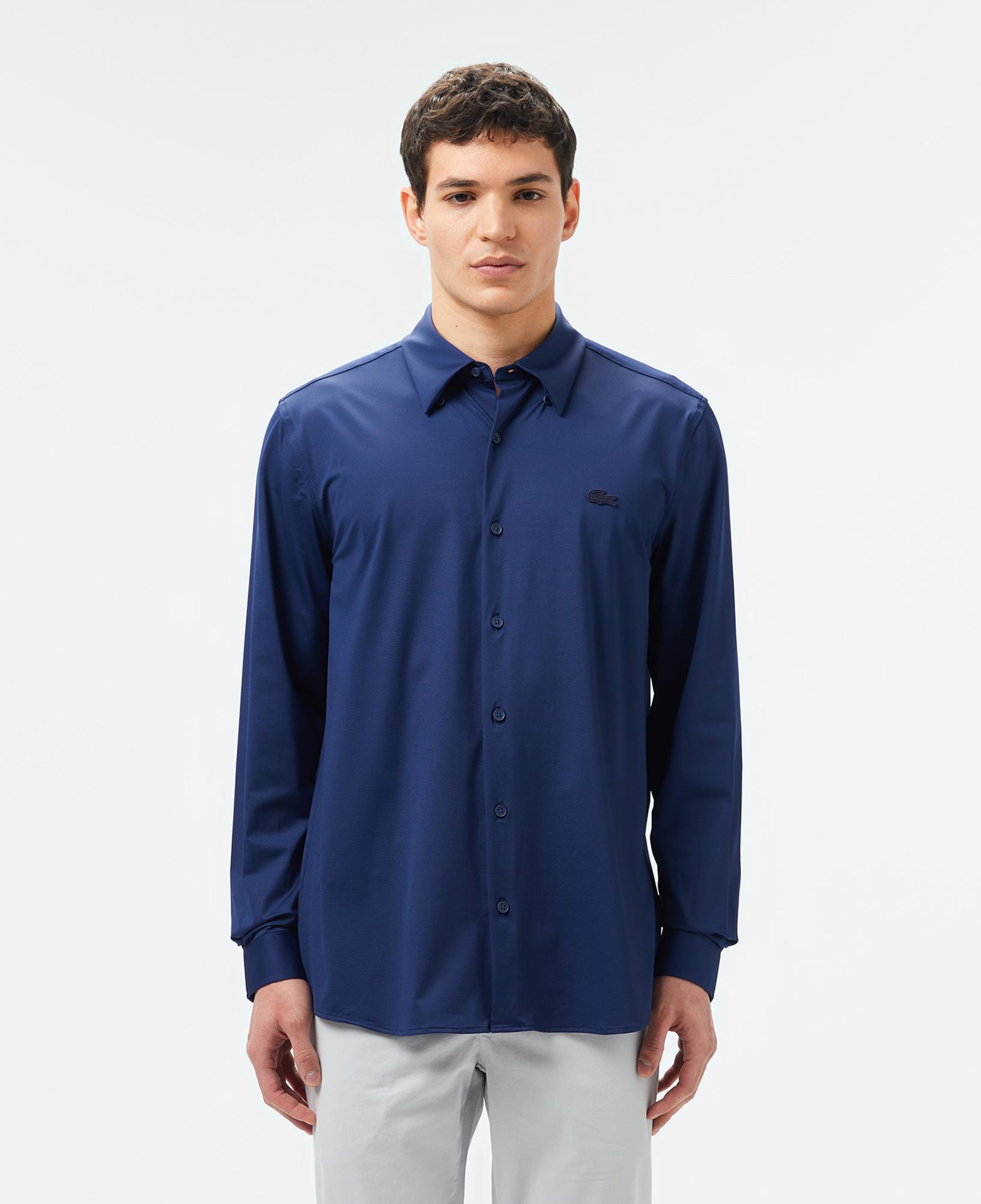 Lacoste Erkek Slim Fit Lacivert Gömlek