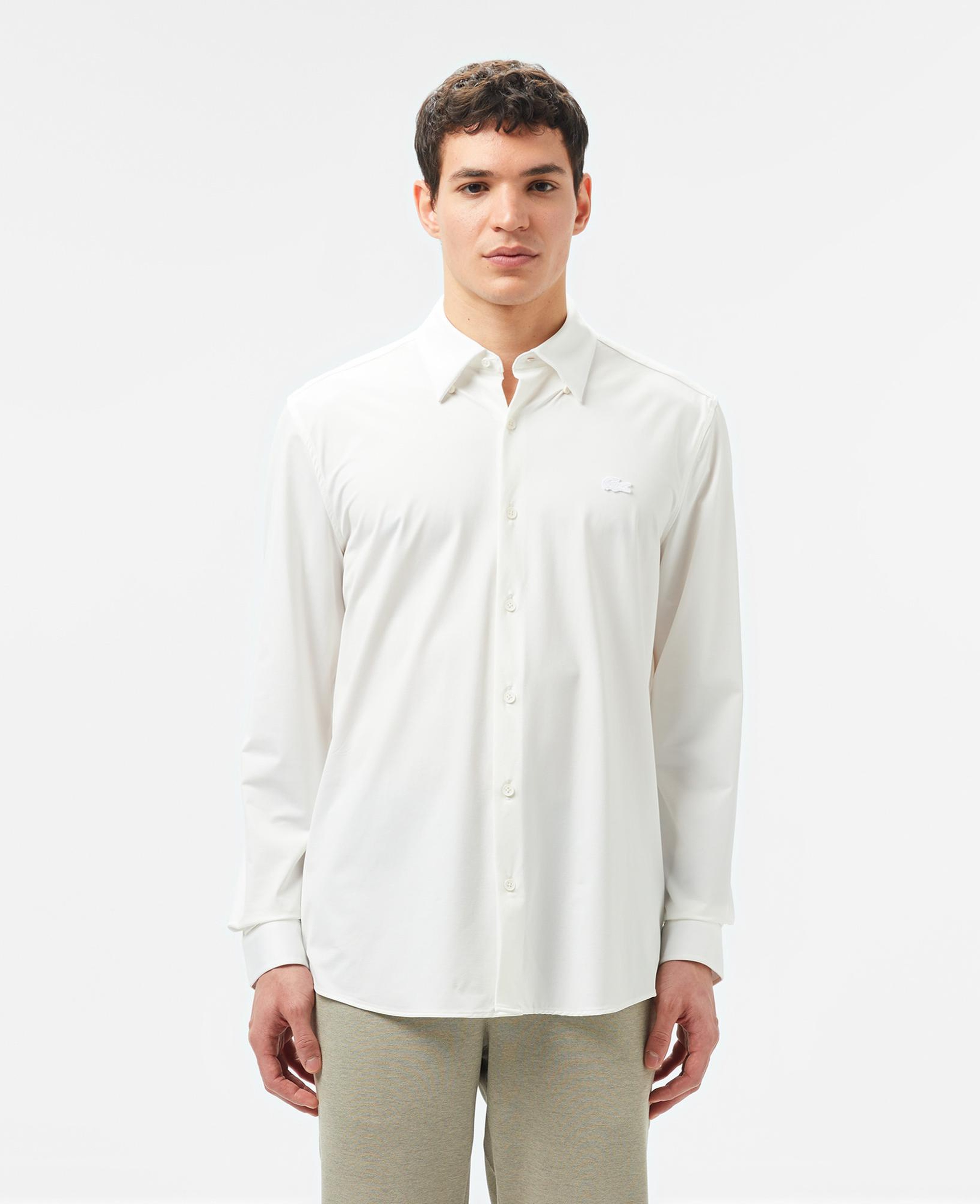 Lacoste Erkek Slim Fit Beyaz Gömlek