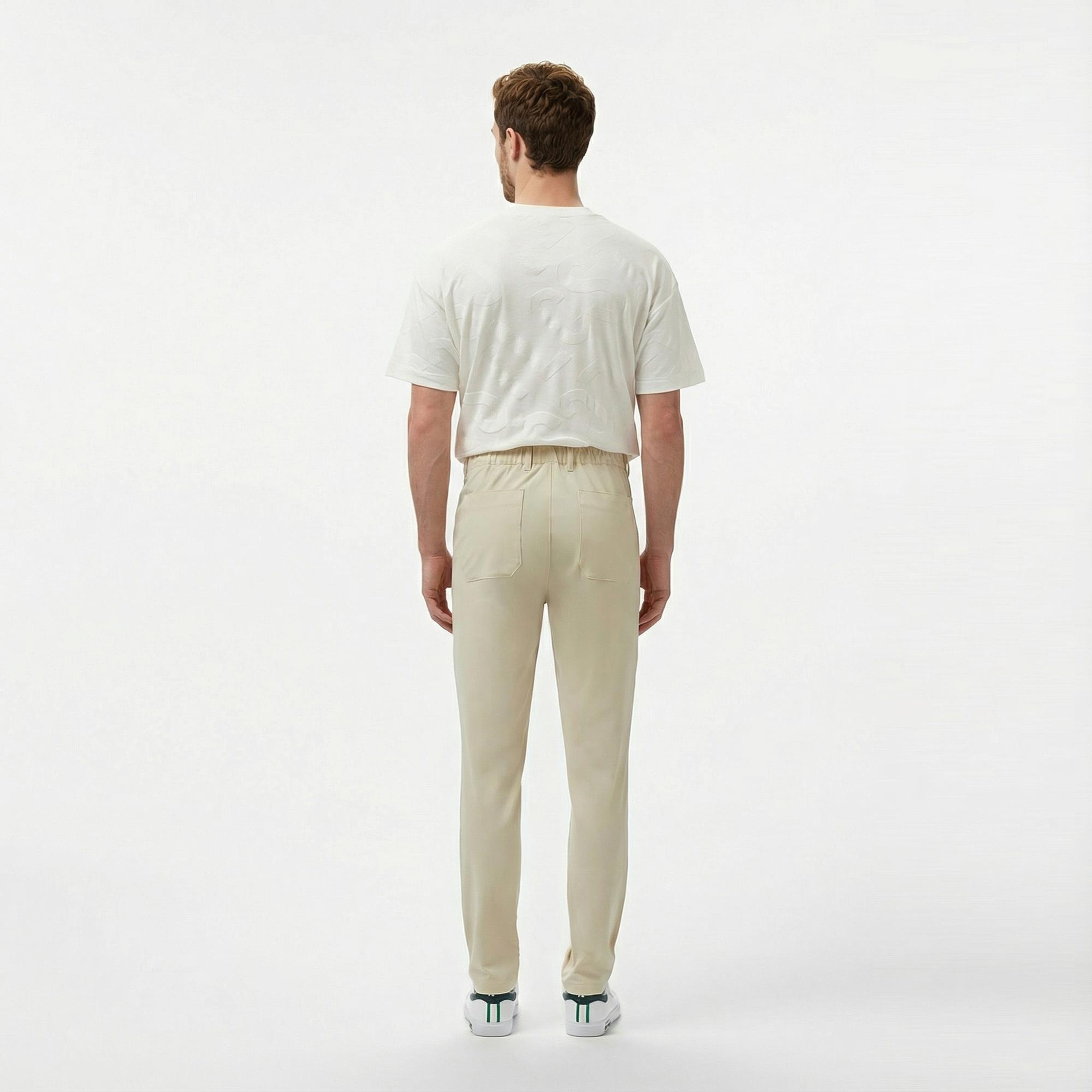 Lacoste Erkek Tapered Fit Bej Pantolon