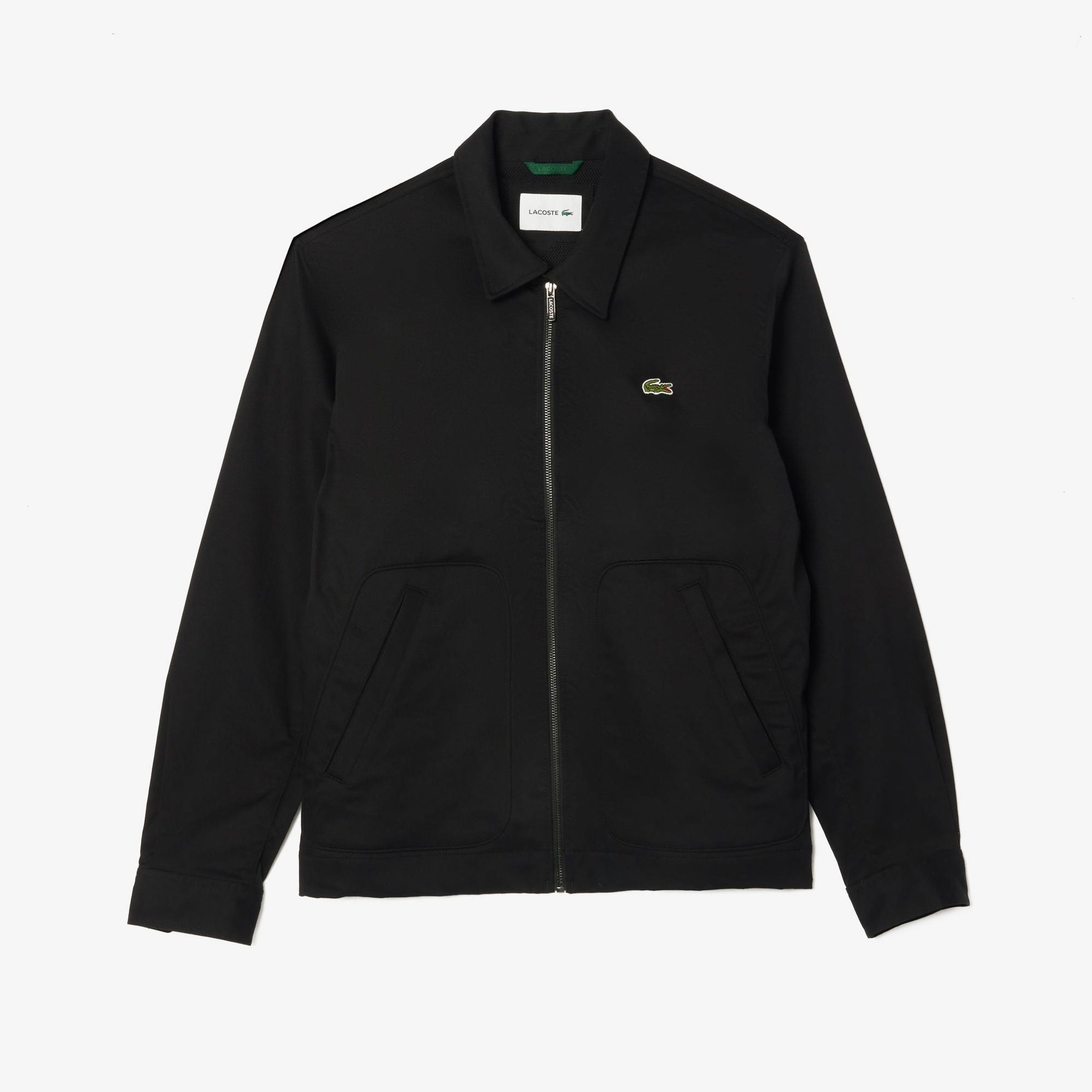 Lacoste Erkek Gömlek Yaka Siyah Ceket