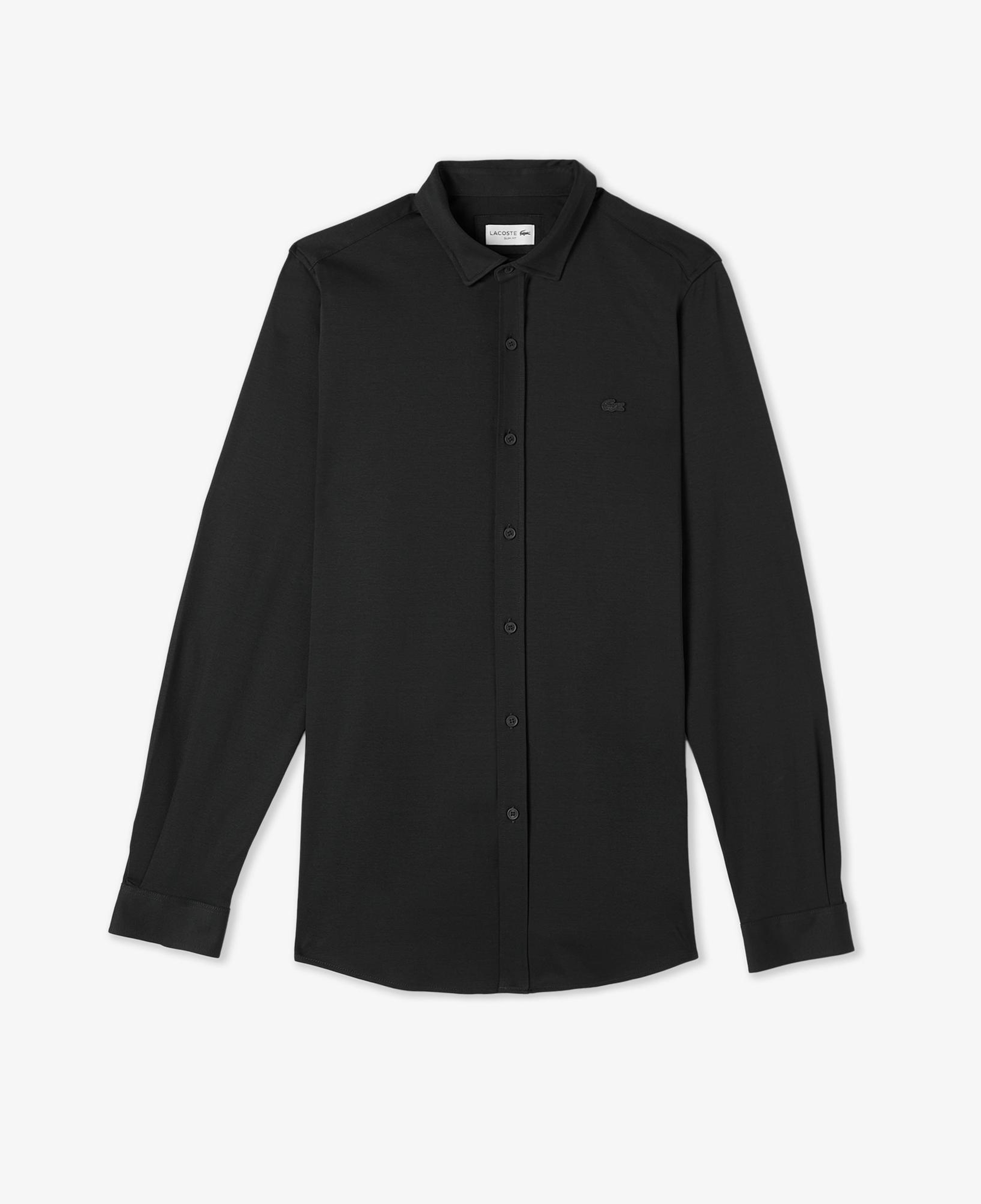 Erkek Slim Fit Koyu Yeşil Gömlek