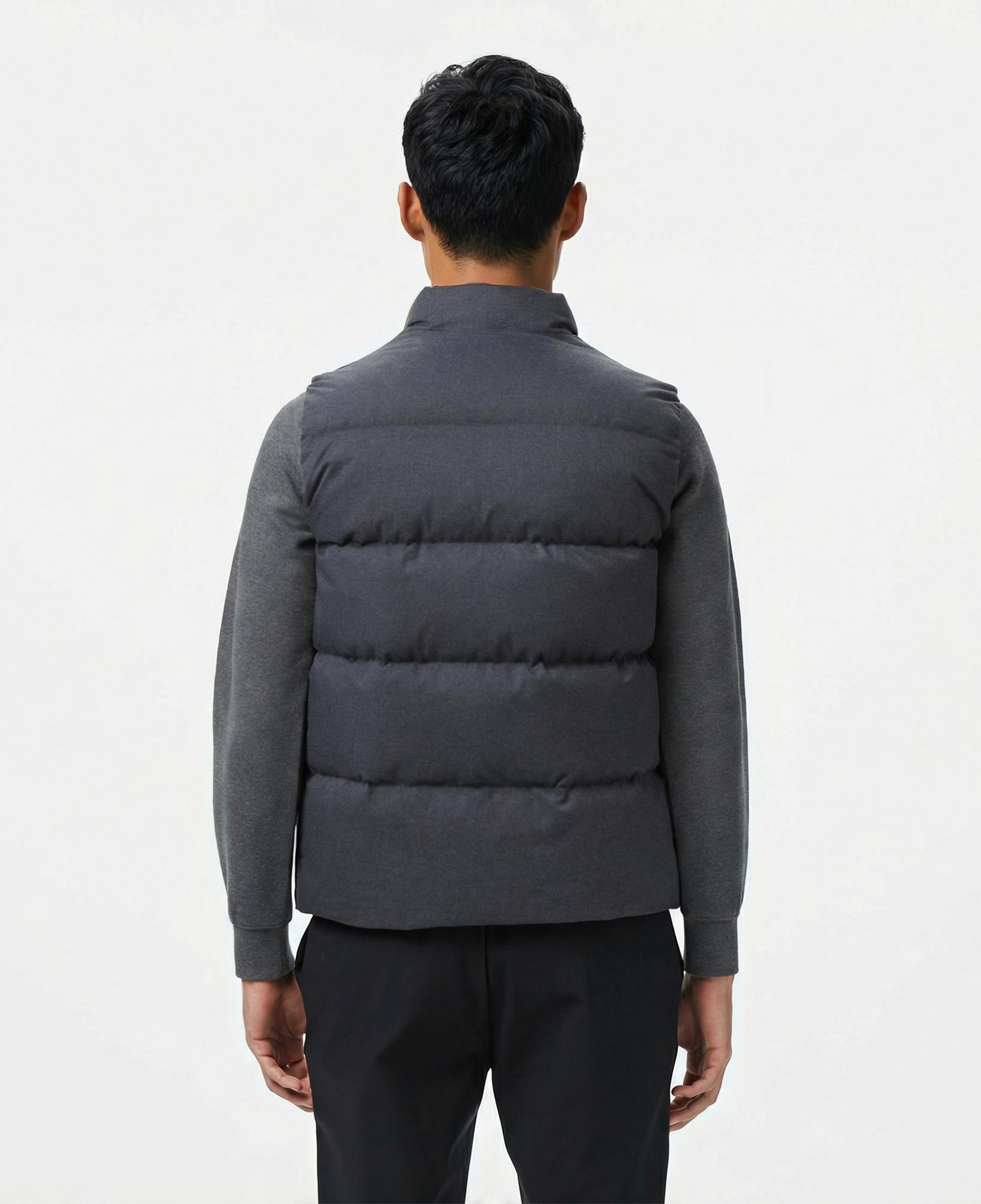 Lacoste Erkek Dik Yaka Koyu Gri Yelek