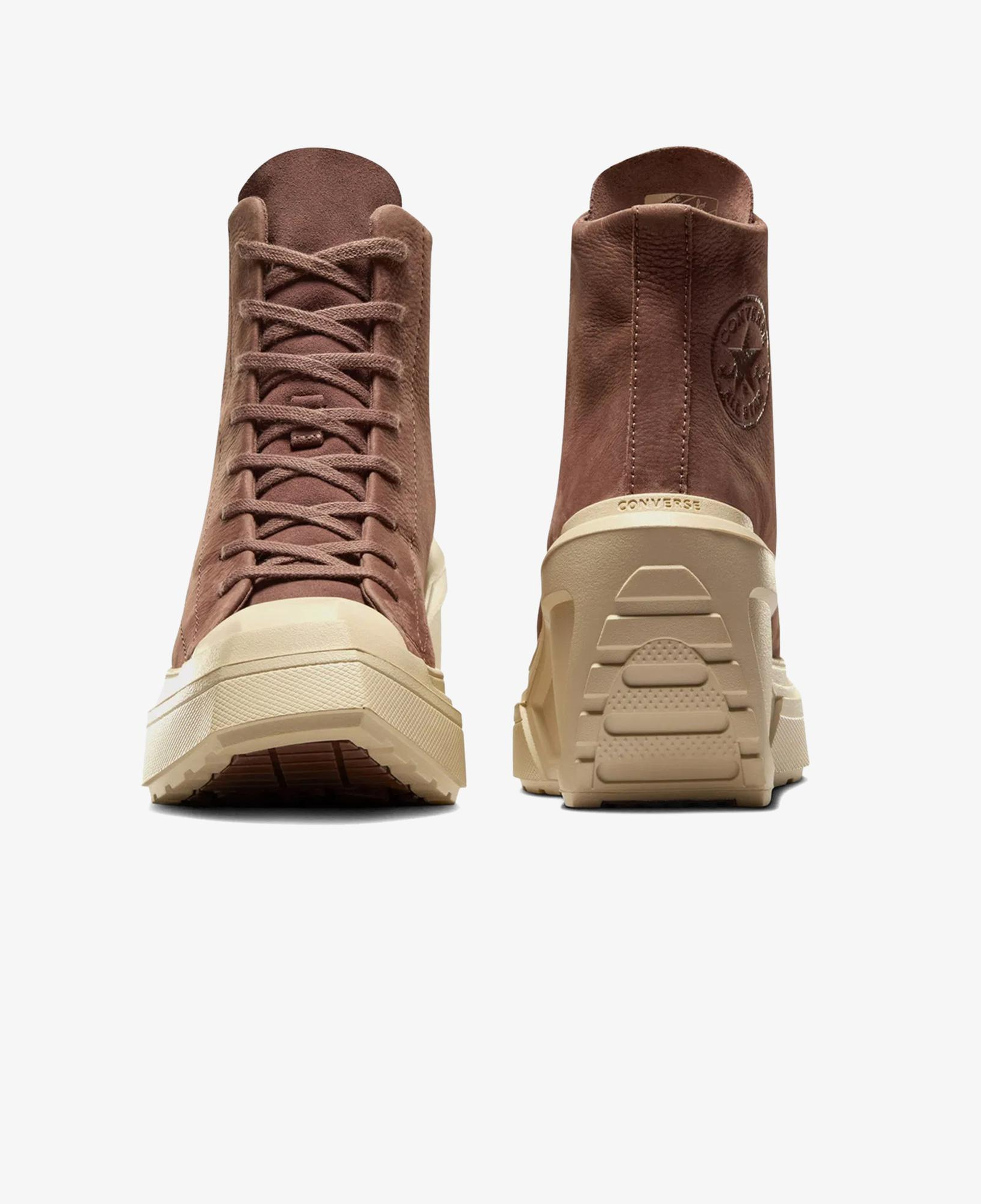 Converse Chuck 70 De Luxe Wedge Kadın Kahverengi Deri Platform Sneaker