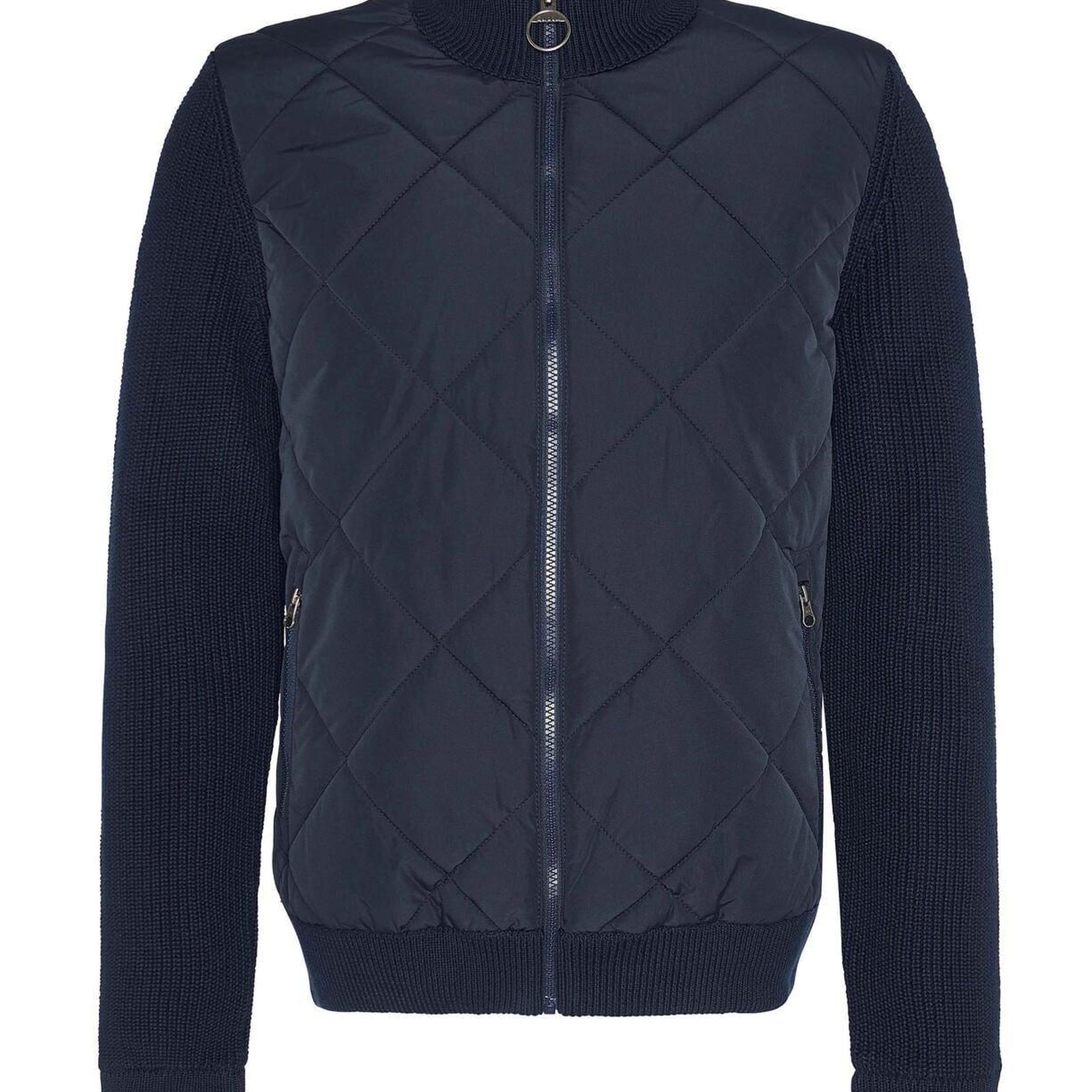 Barbour Newland Zip Through Knitted Jumper Kazak