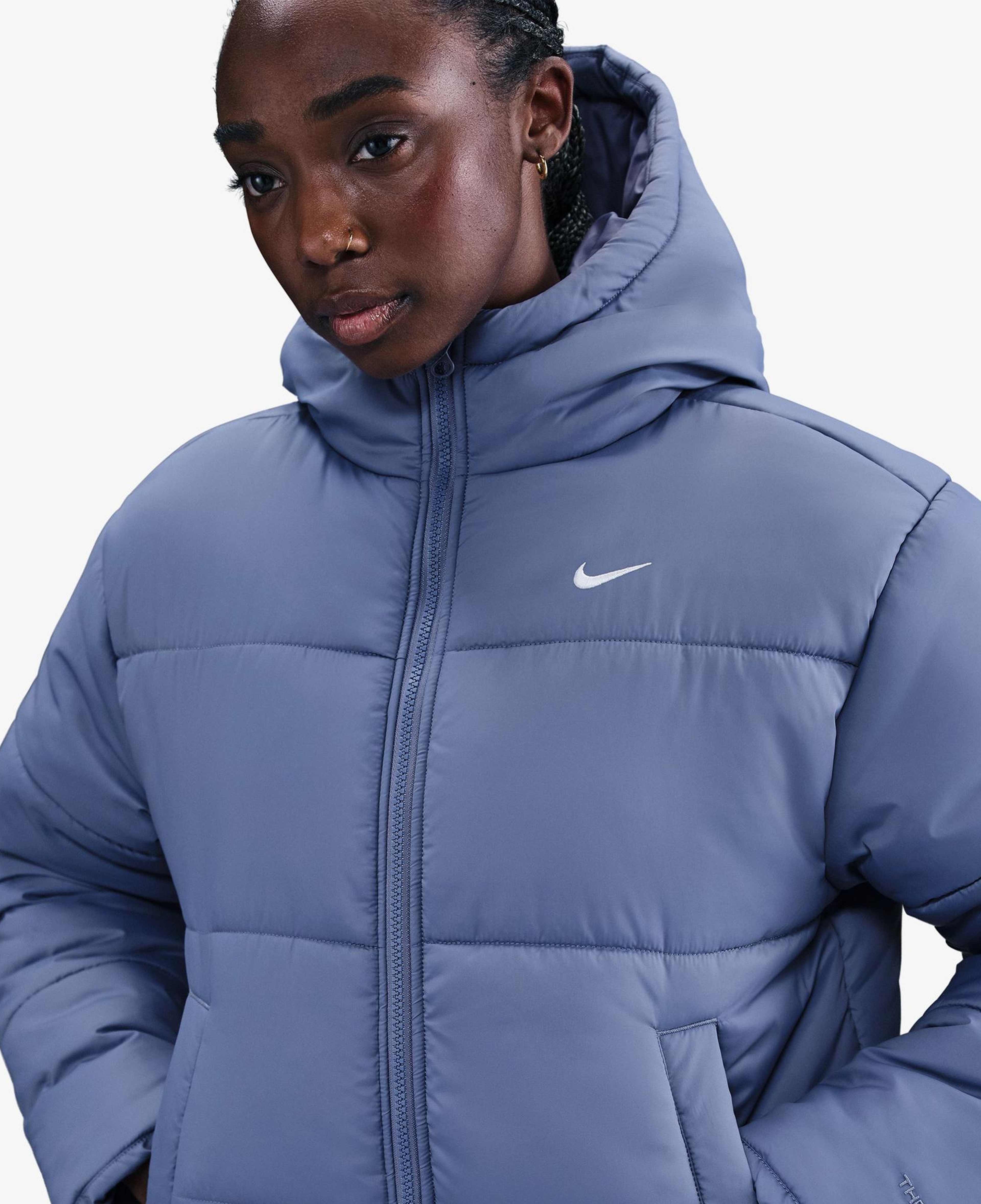 Nike Sportswear Classic Puffer Kadın Mavi Mont