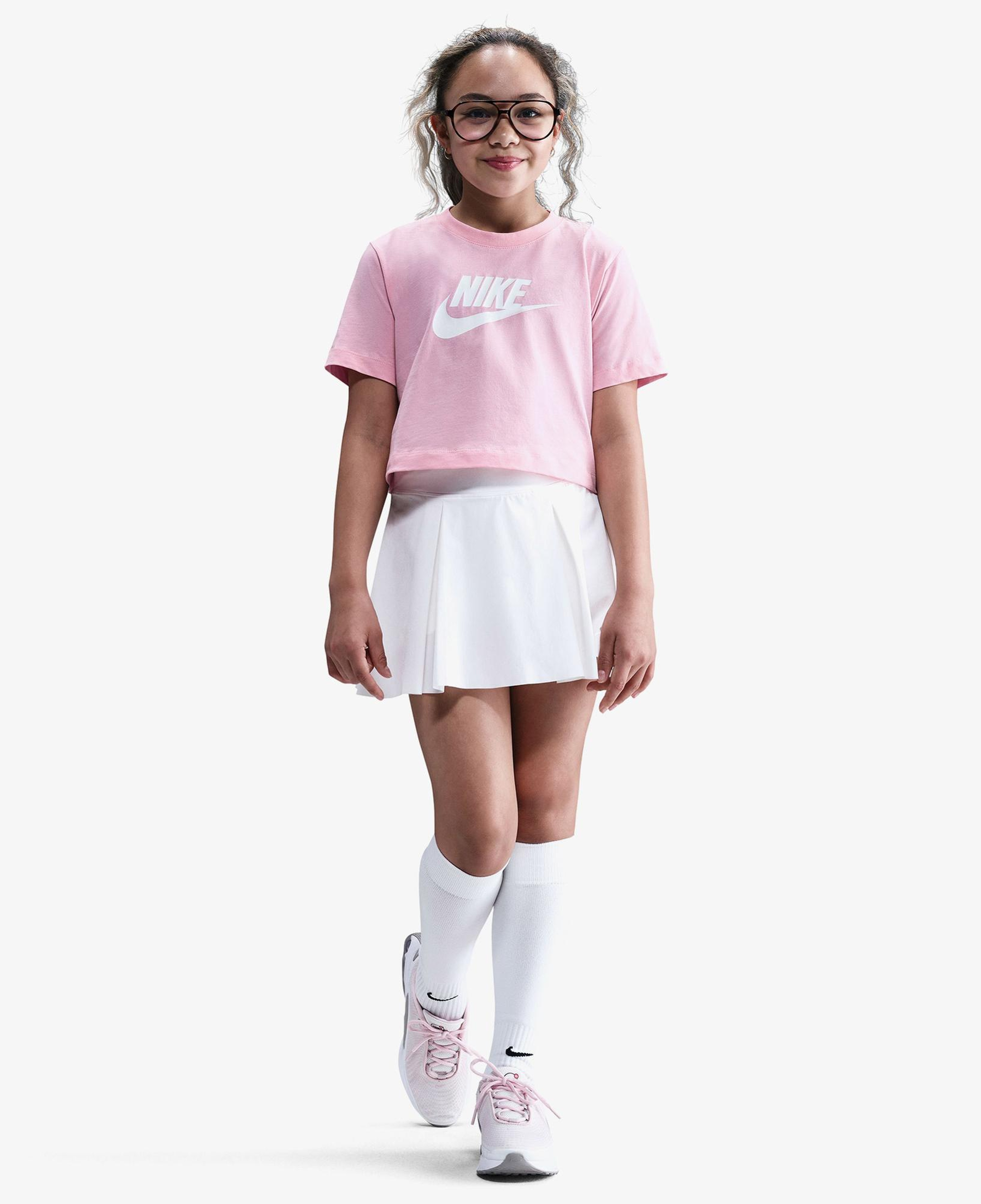 Nike Sportswear Futura Çocuk Pembe Crop T-Shirt