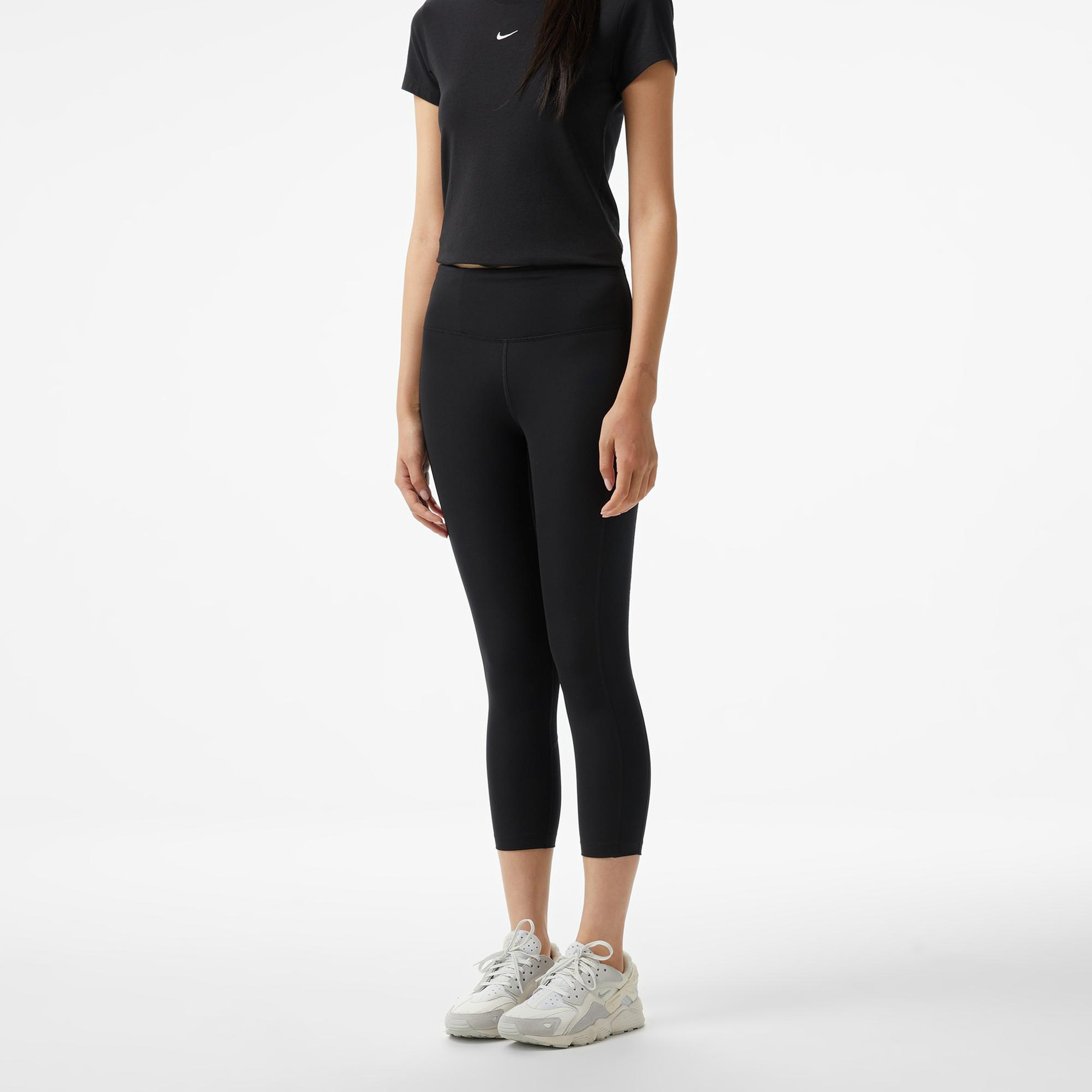 Nike Dri-Fit Fast Crop Kadın Siyah Tayt