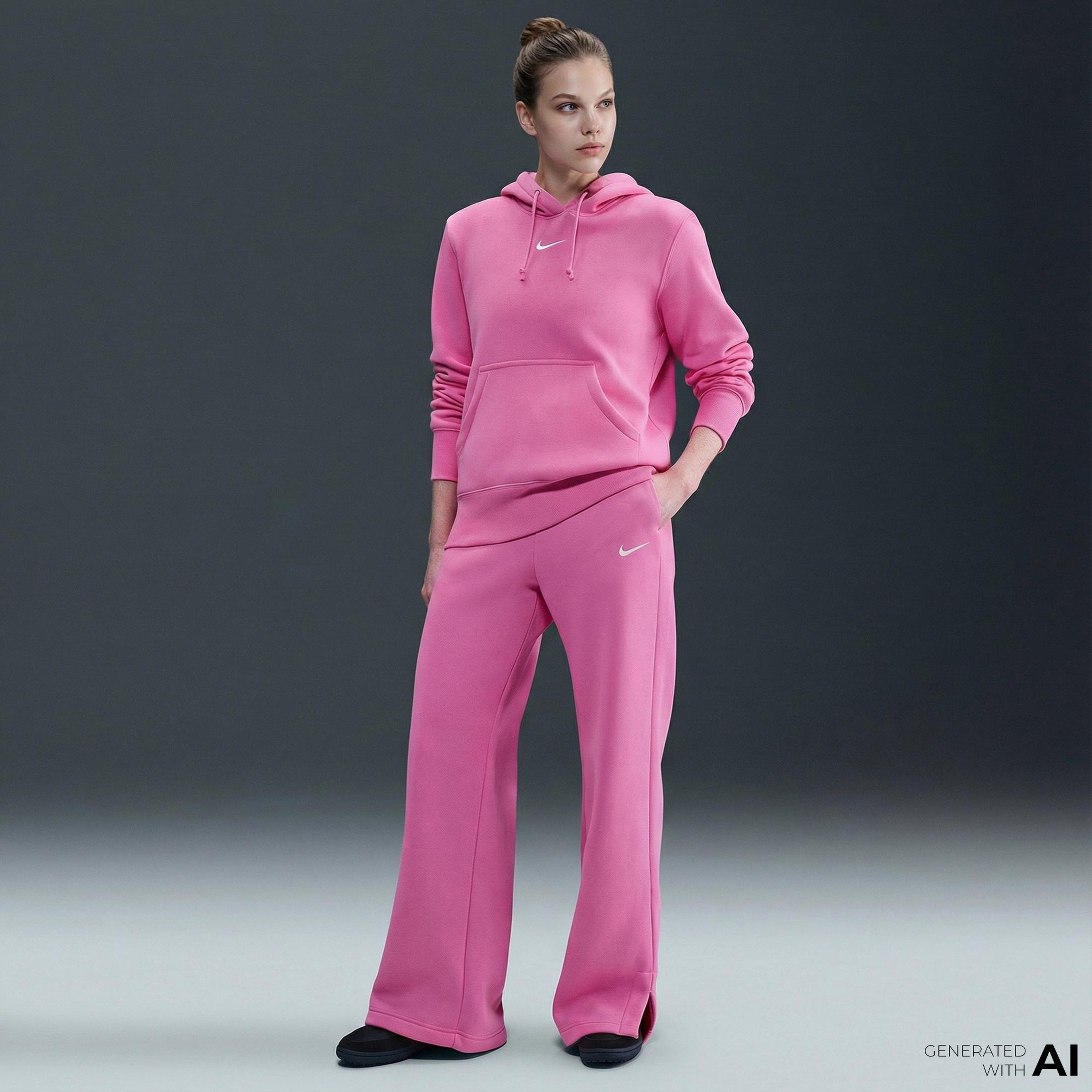 Nike Sportswear Phoenix Fleece Kadın Pembe Eşofman Altı