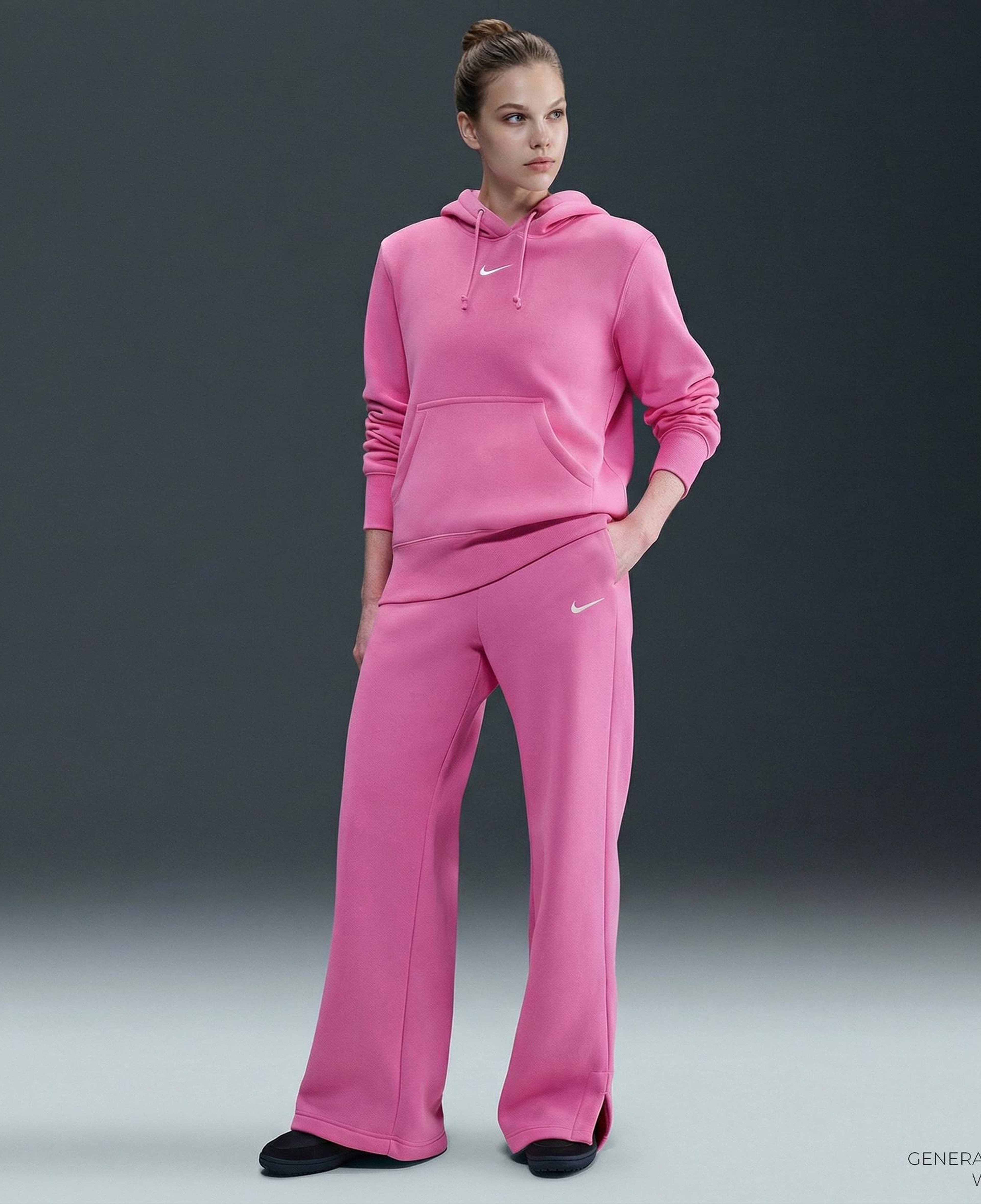 Nike Sportswear Phoenix Fleece Kadın Pembe Eşofman Altı