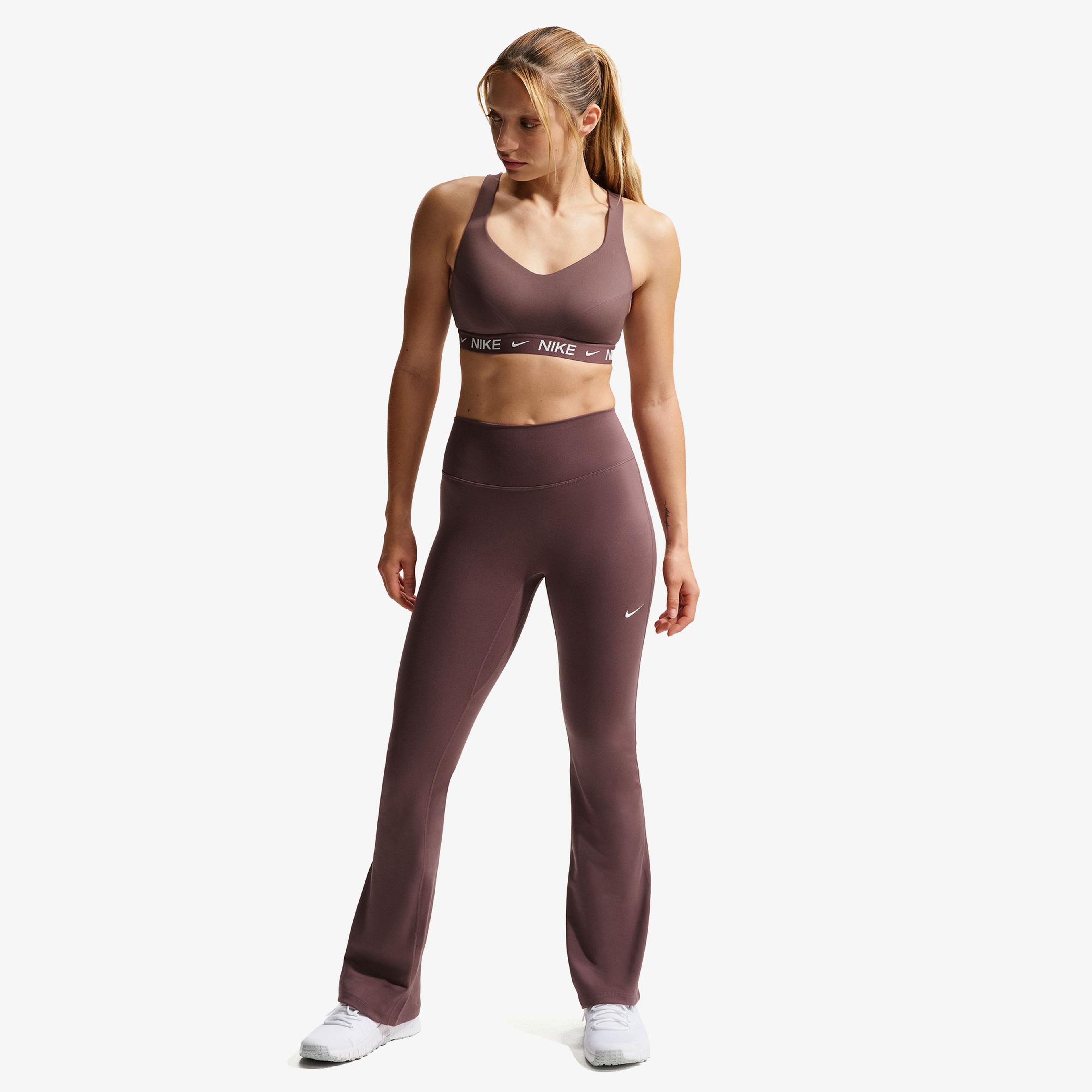 Nike Dri-Fit One Yüksek Belli Kadın Kahverengi Tayt